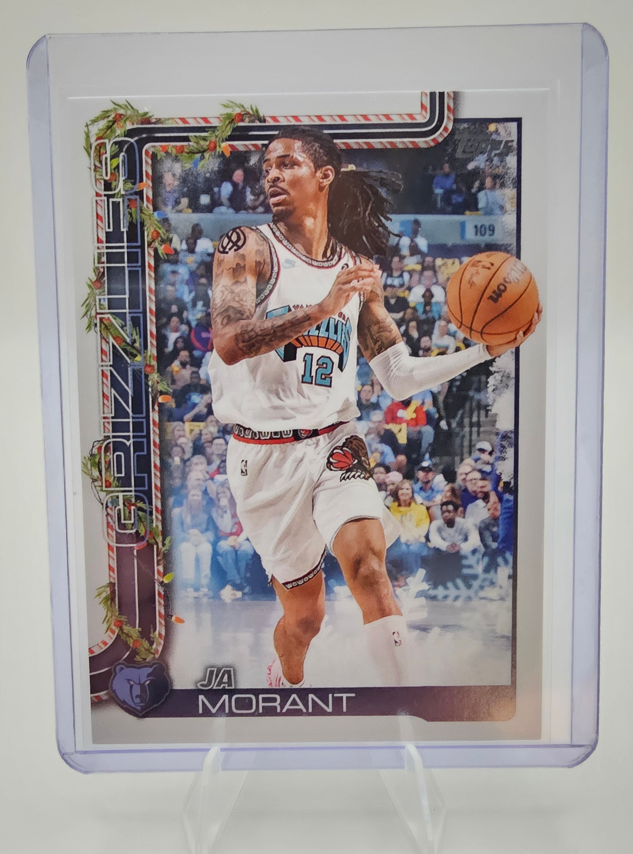 2025-26 Topps #182 Ja Morant Pink Holo Foil