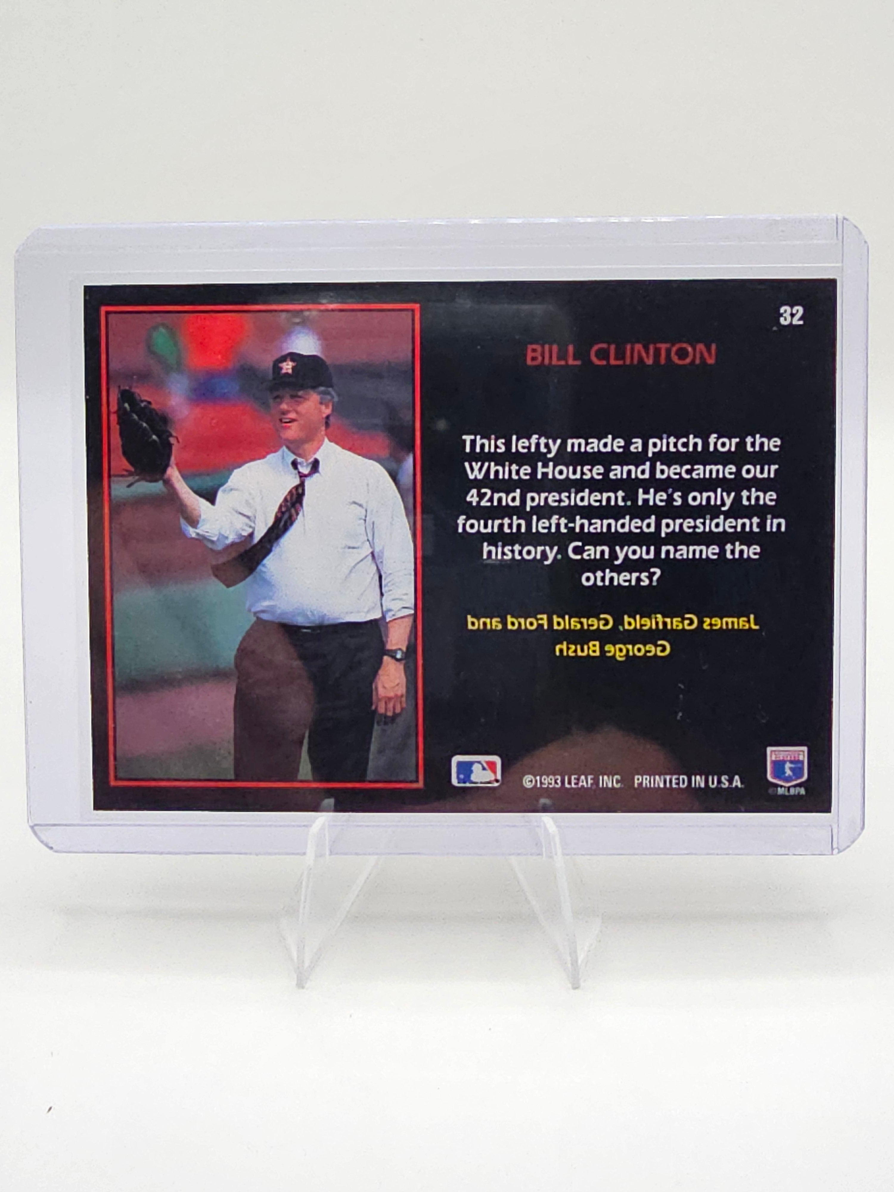 1993 Triple Play #32 President Clinton