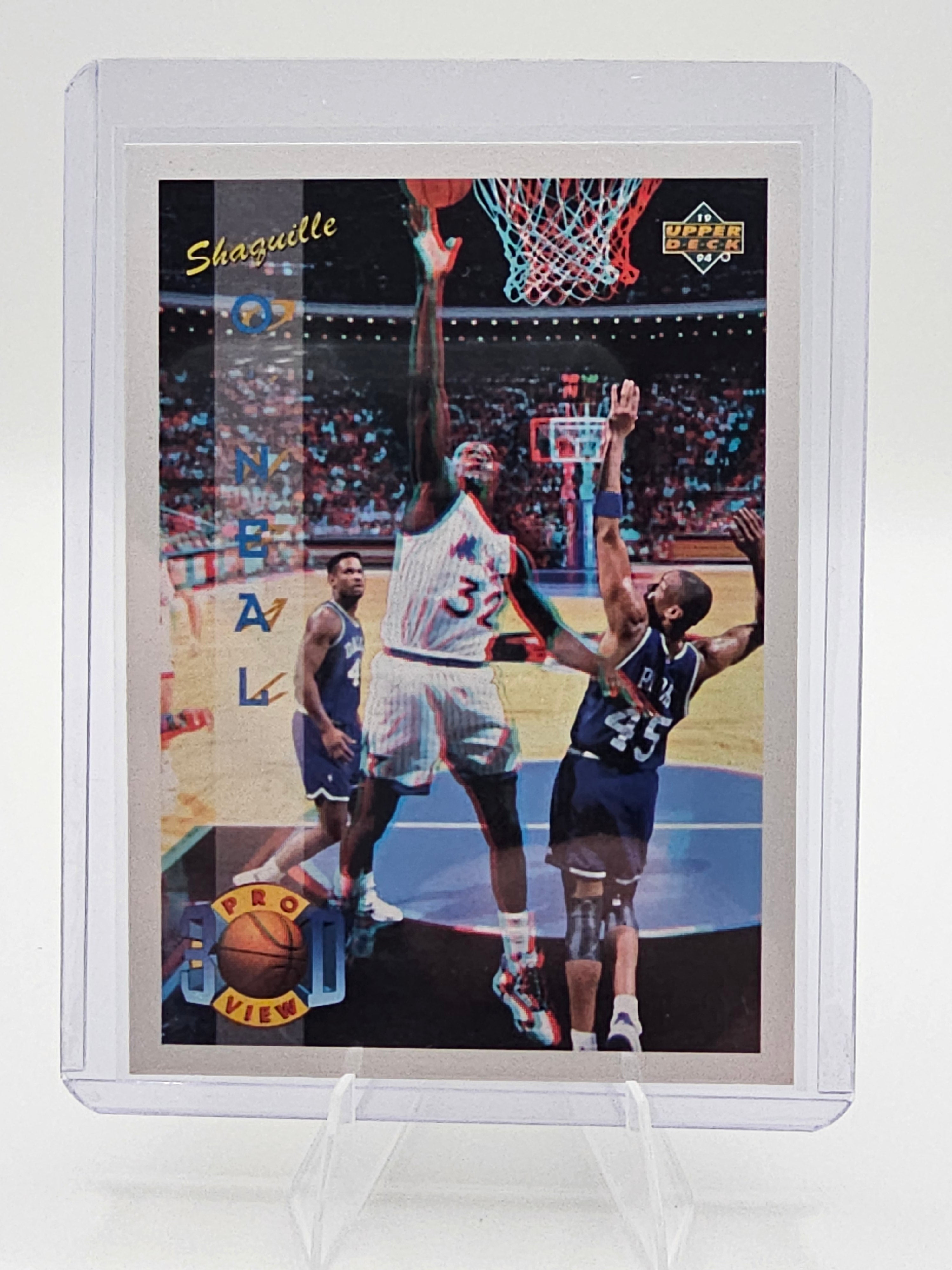 1994 Upper Deck Shaquille O'Neal Pro View 3D Insert Orlando Magic NBA Card