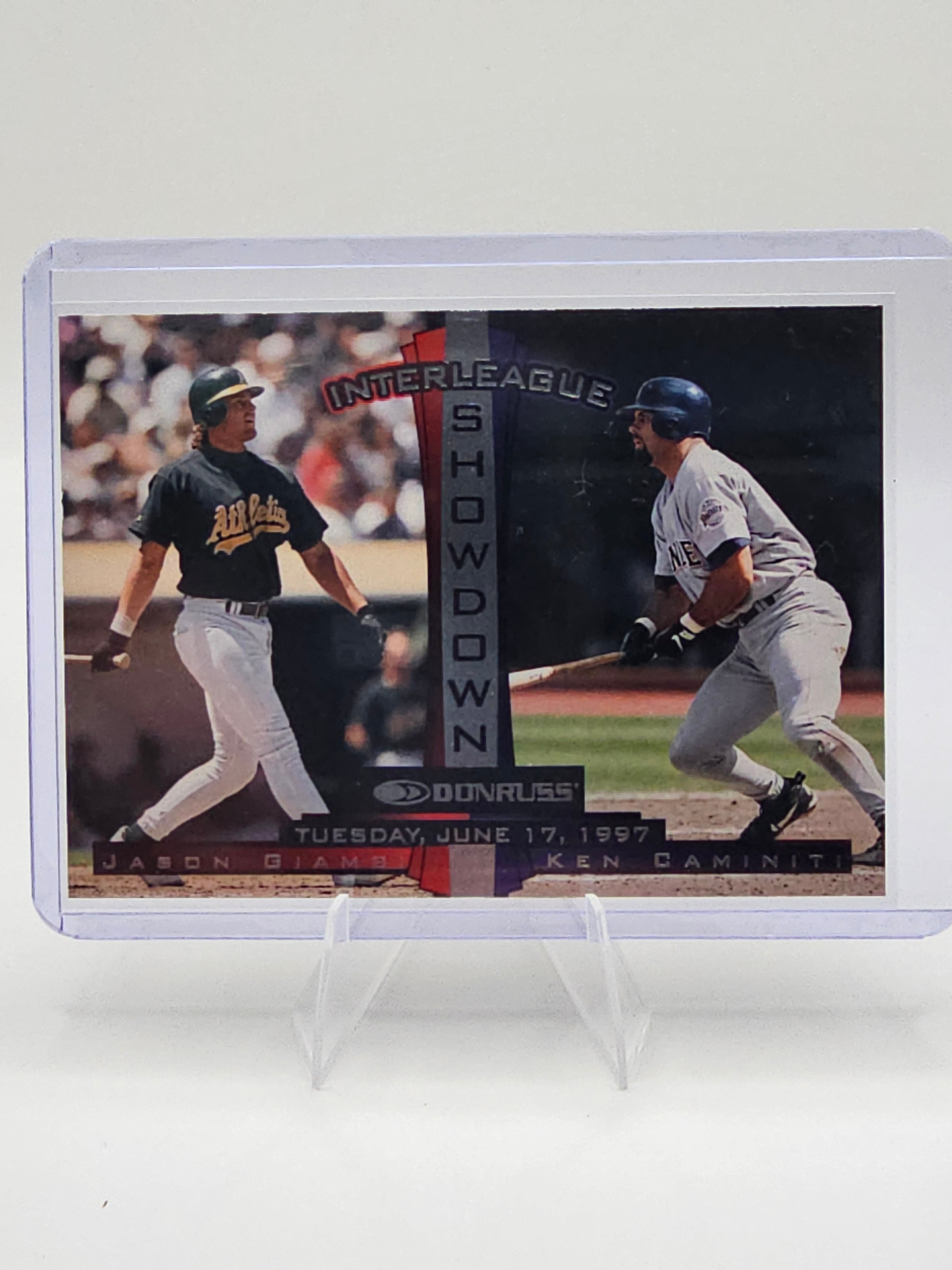 ⚾ 1997 Donruss Interleague Showdown Jason Giambi / Ken Caminiti Insert Card