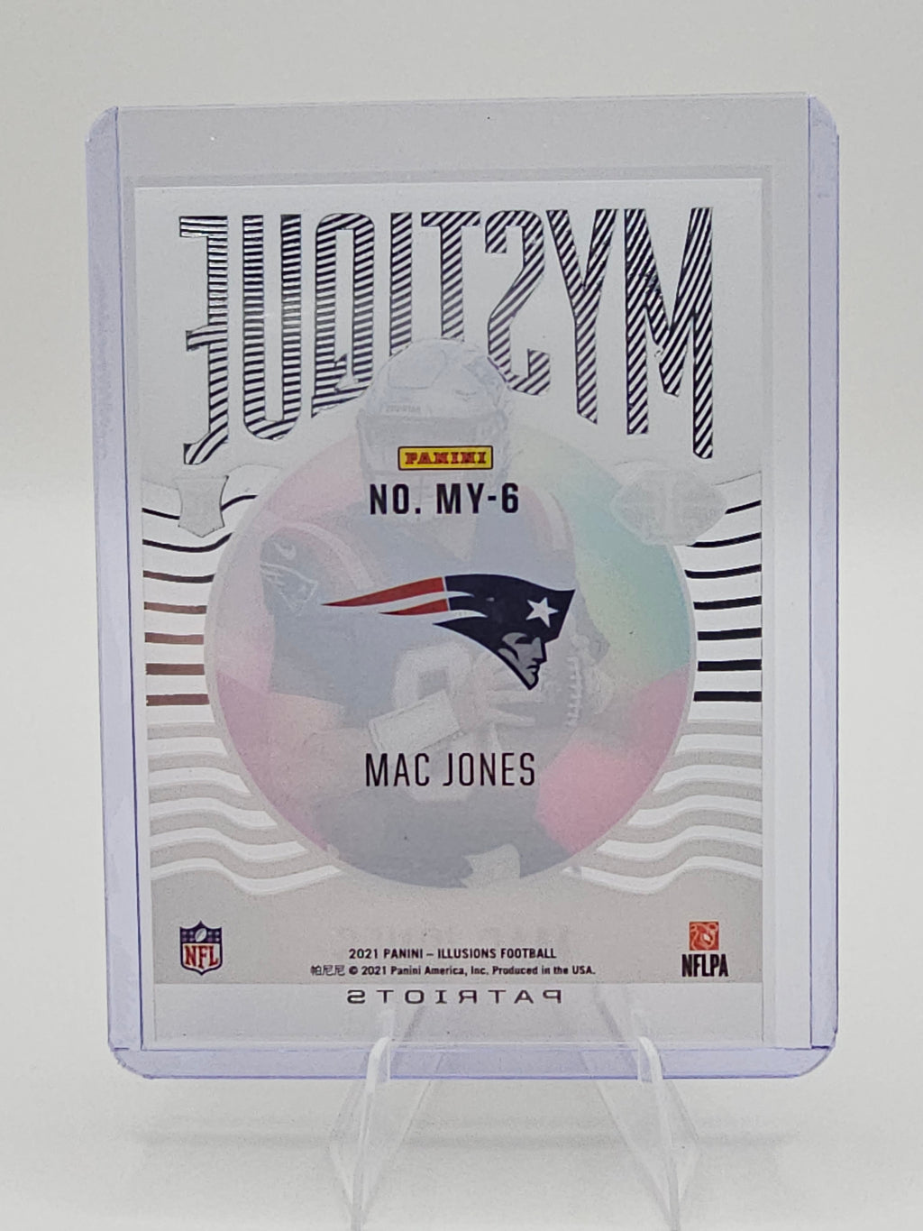 2021 Panini Illusions Mystique Mac Jones Rookie Card RC / New England Patriots