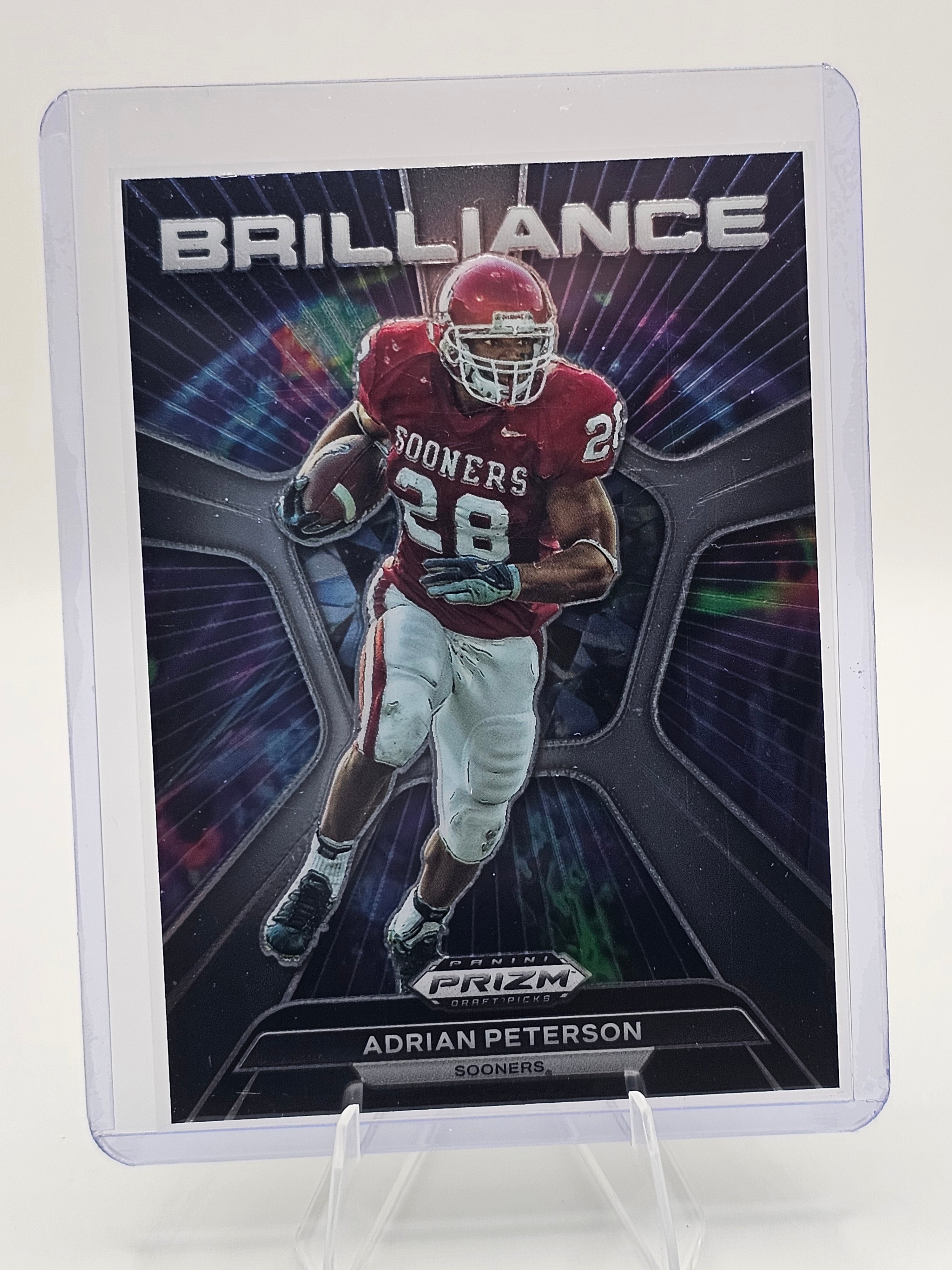 2024 Panini Prizm Draft Picks Brilliance Adrian Peterson Insert