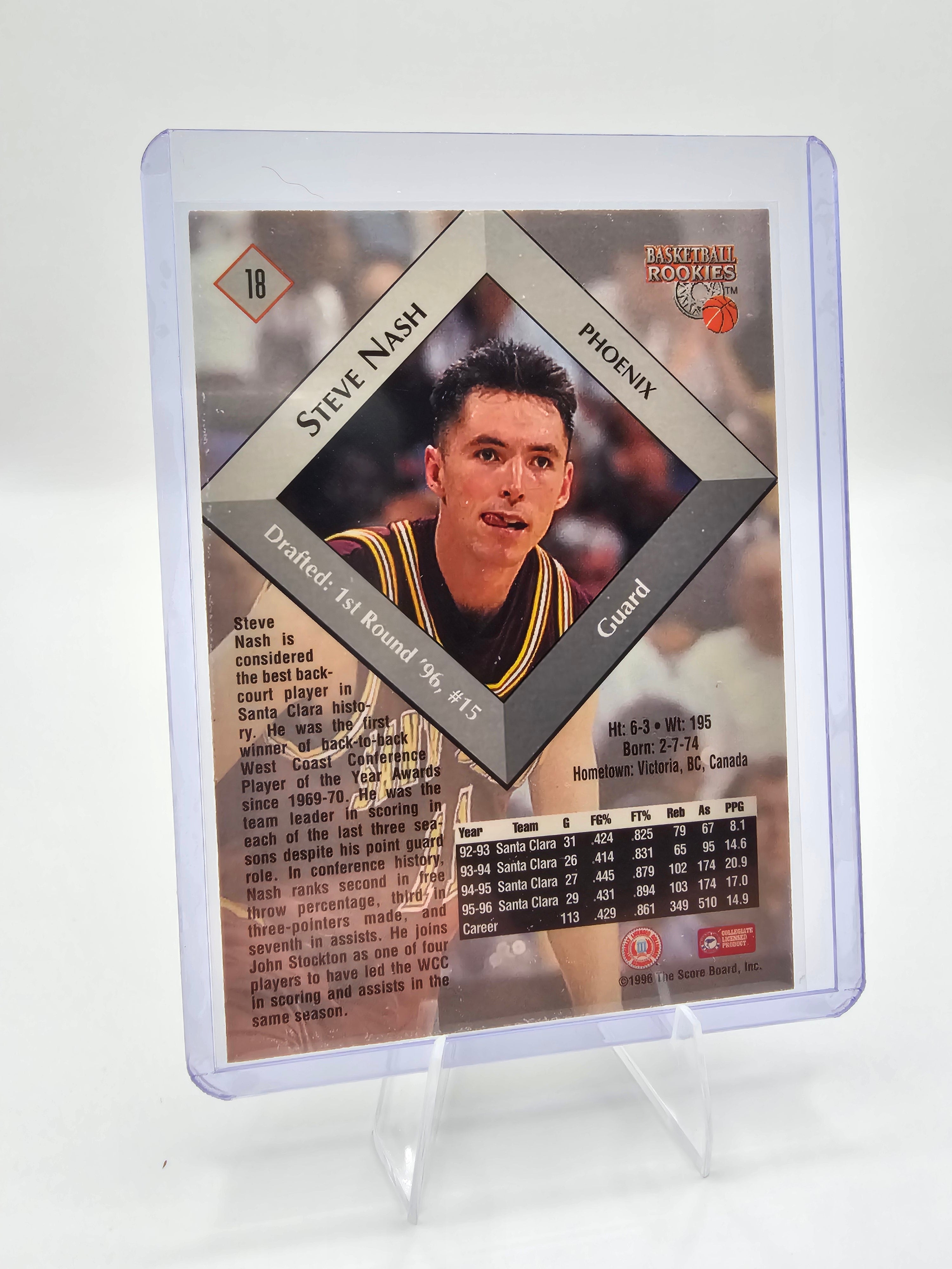 1996 Signature Rookies Steve Nash Rookie Card / Santa Clara University