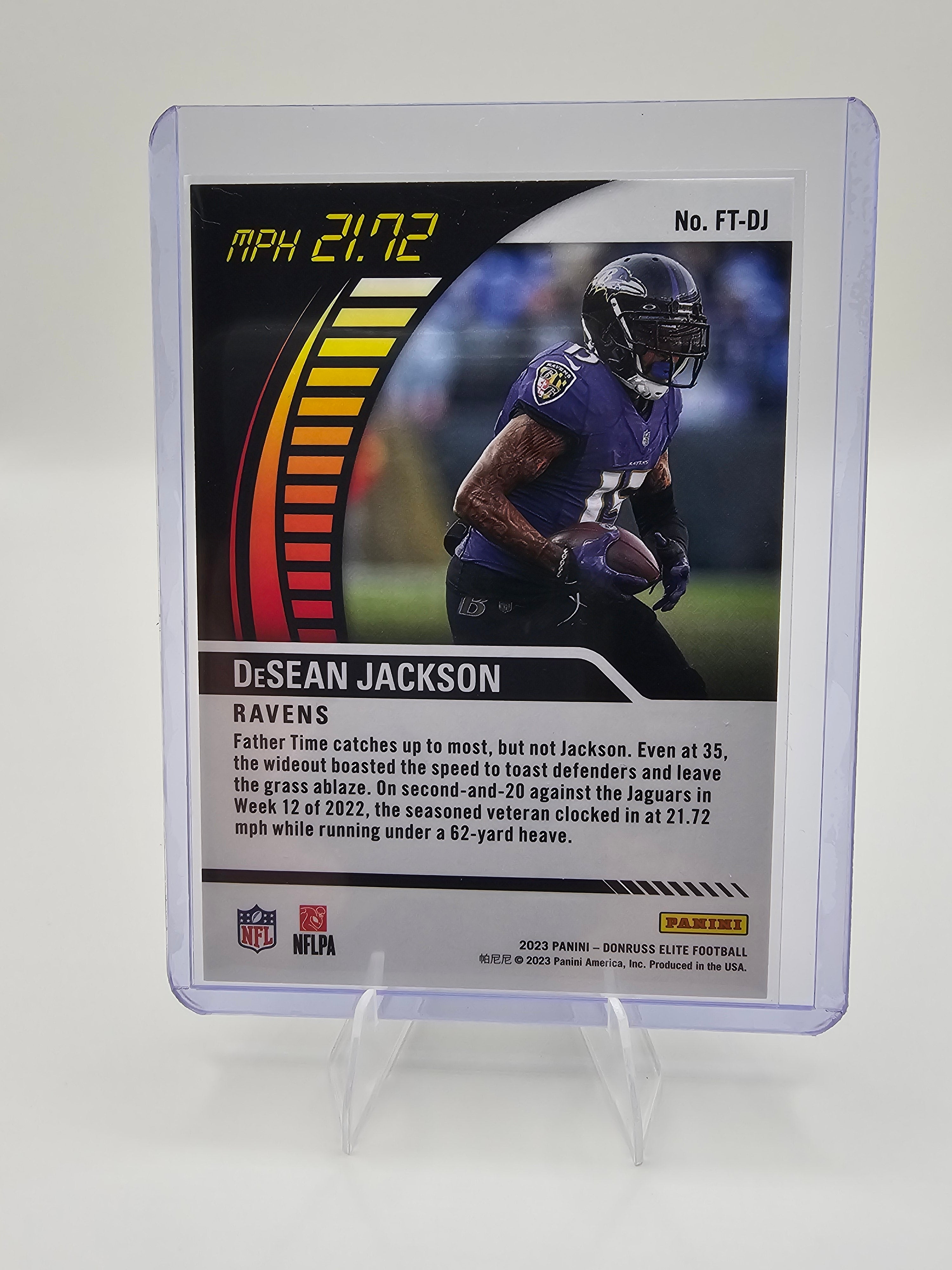 2023 Donruss Elite Full Throttle DeSean Jackson Insert / Baltimore Ravens