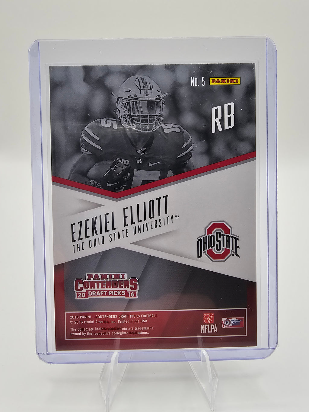 2016 Panini Contenders Draft Picks School Colors Ezekiel Elliott #18