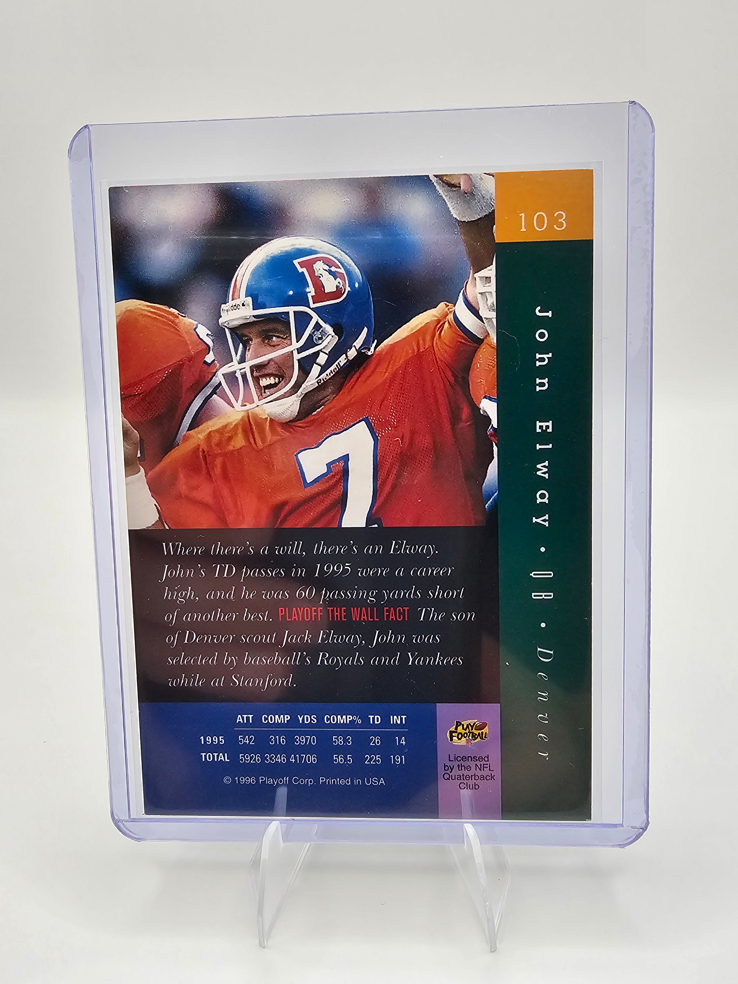 1996 Playoff Absolute #103 John Elway
