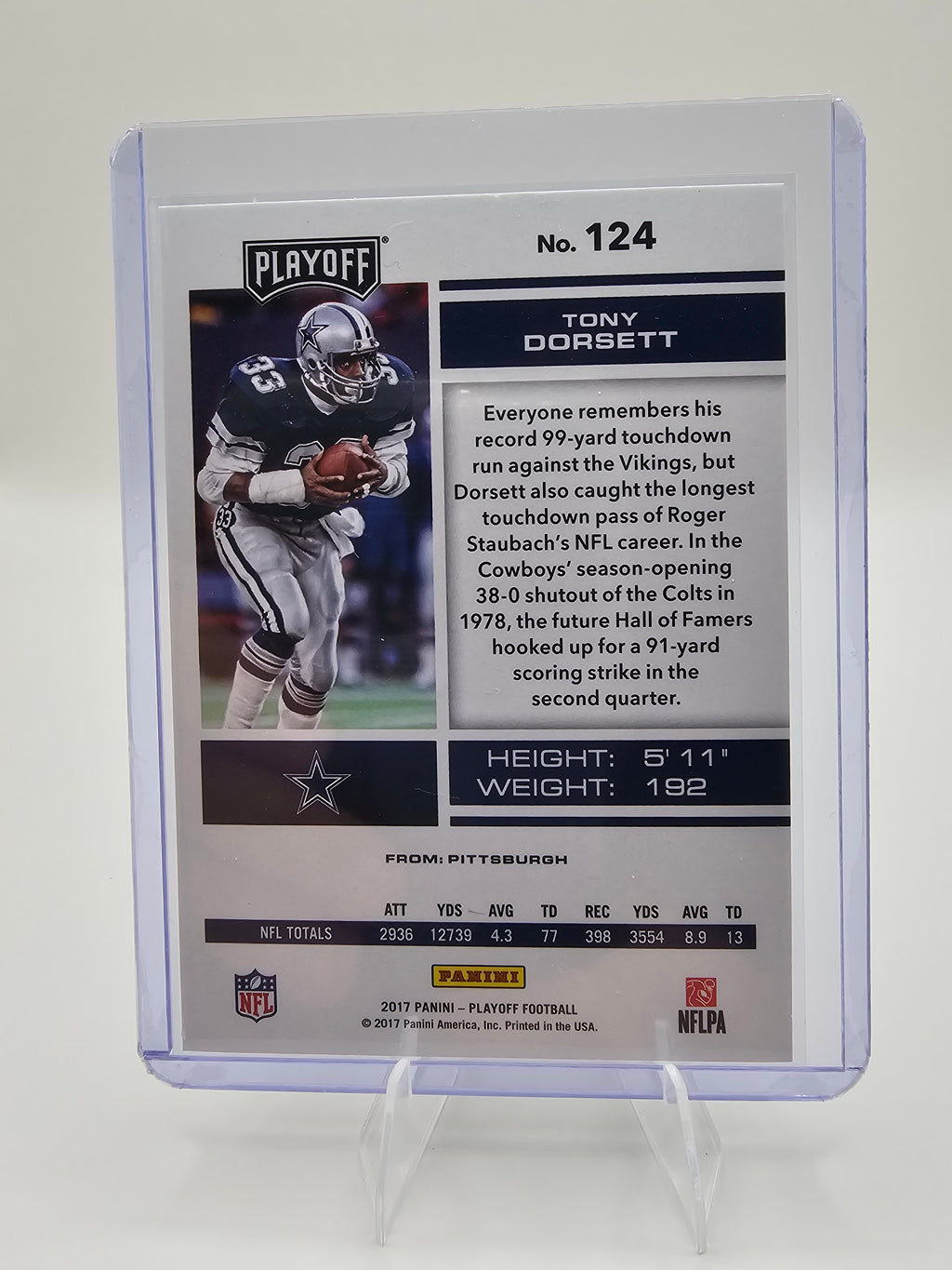2017 Panini Playoff #124 Tony Dorsett
