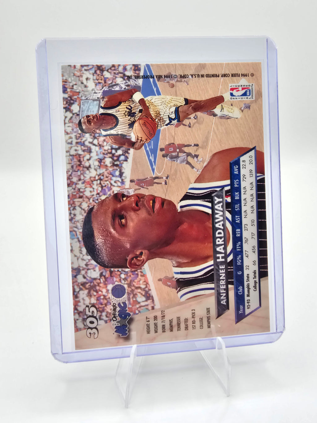 1993-94 Fleer Ultra Anfernee Hardaway 1st Round Draft Pick Rookie Card