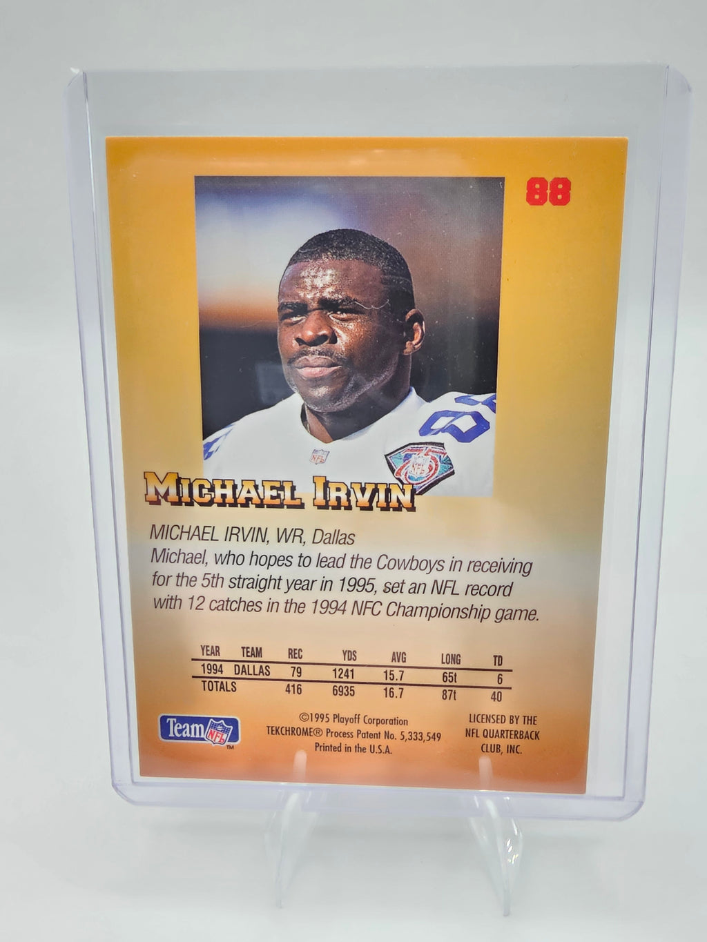 ⭐🏈 1995 Playoff Prime Michael Irvin / Dallas Cowboys 🏈⭐