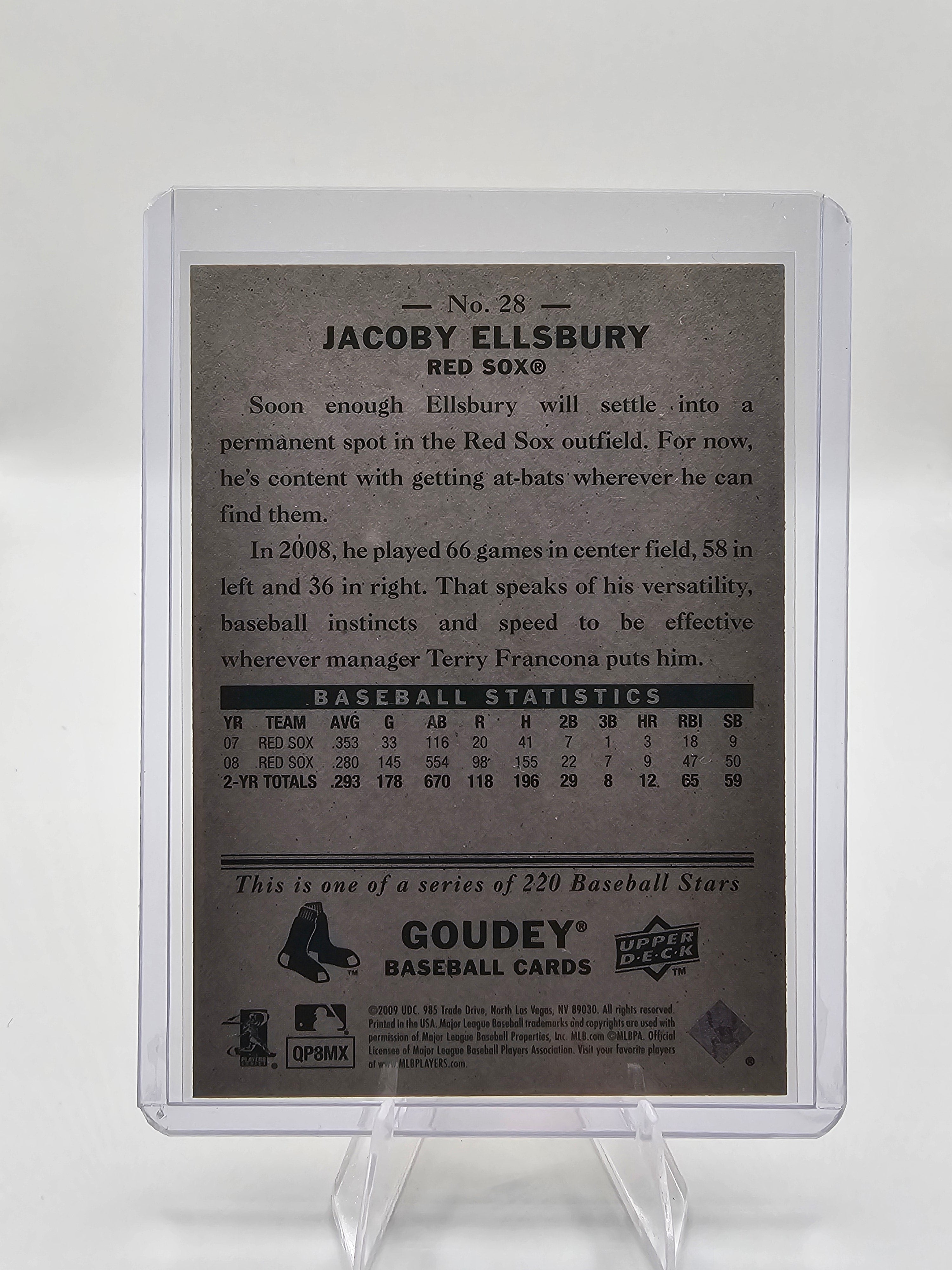 2009 Upper Deck Goudey #28 Jacoby Ellsbury