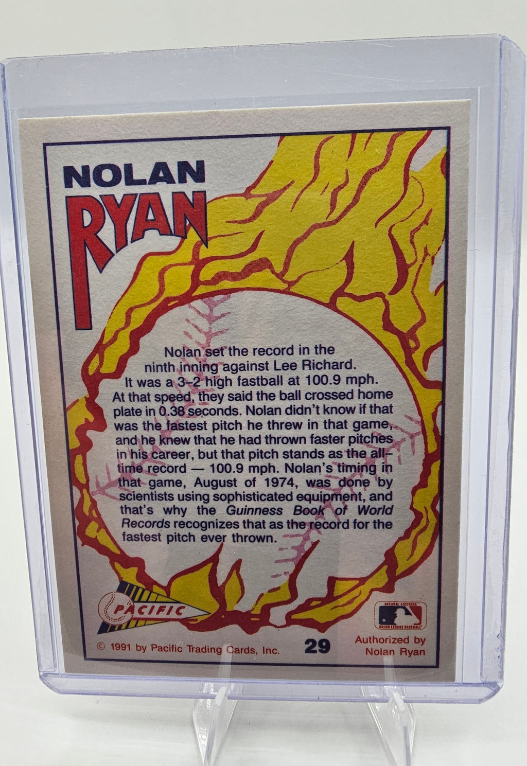 1991 Pacific Nolan Ryan Texas Express I #29 Nolan Ryan