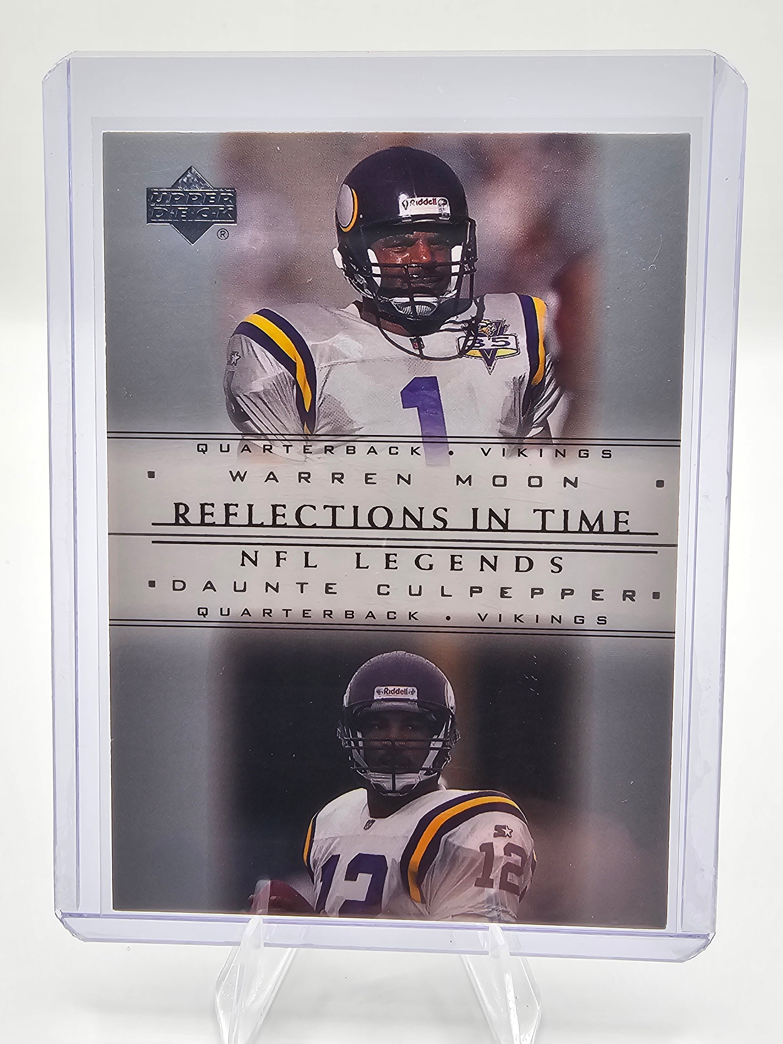 2000 Upper Deck Legends #R8 Warren Moon / Daunte Culpepper Reflections in Time