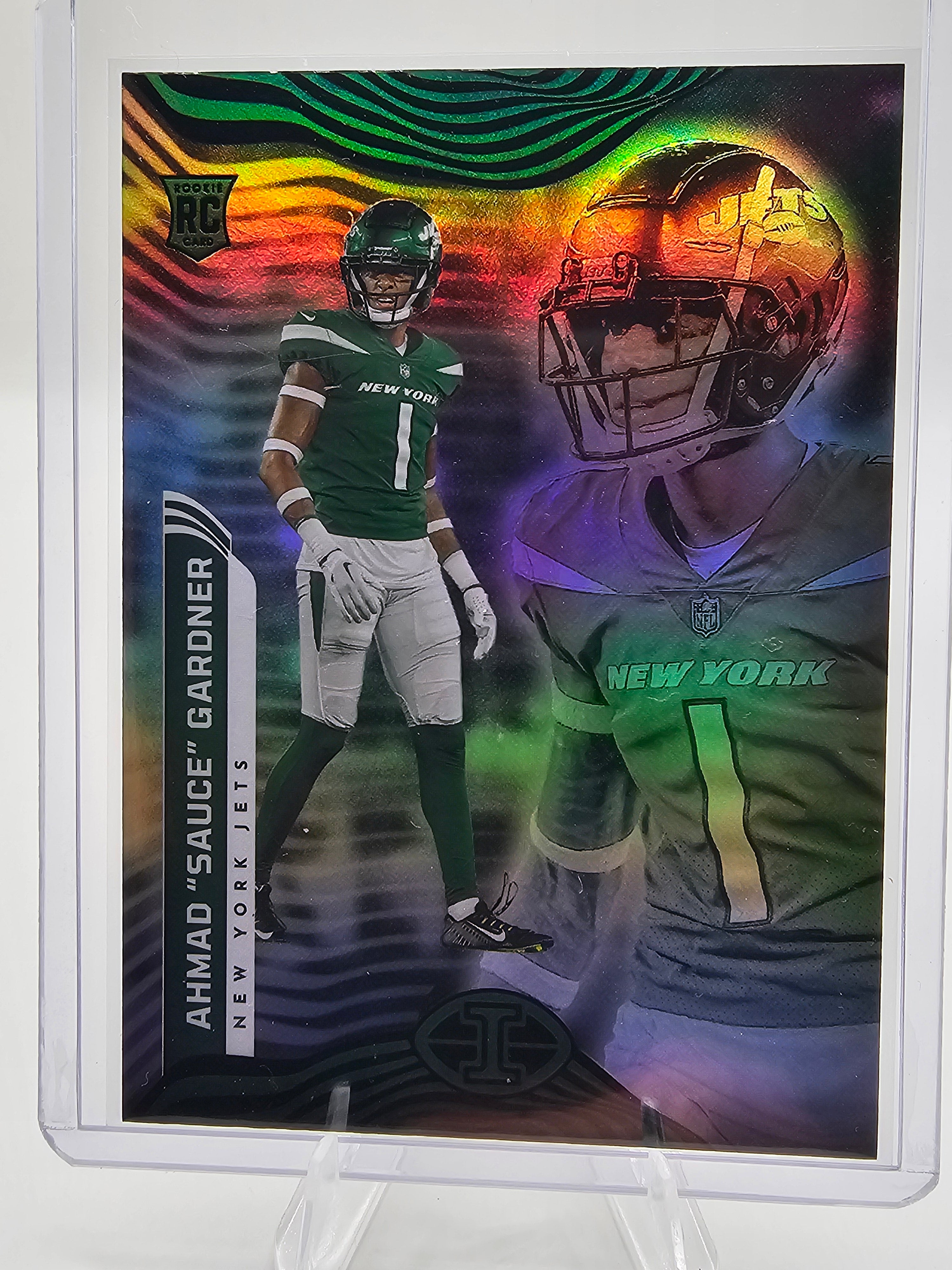 2022 Panini Illusions #21 Ahmad "Sauce" Gardner Trophy Collection Dots