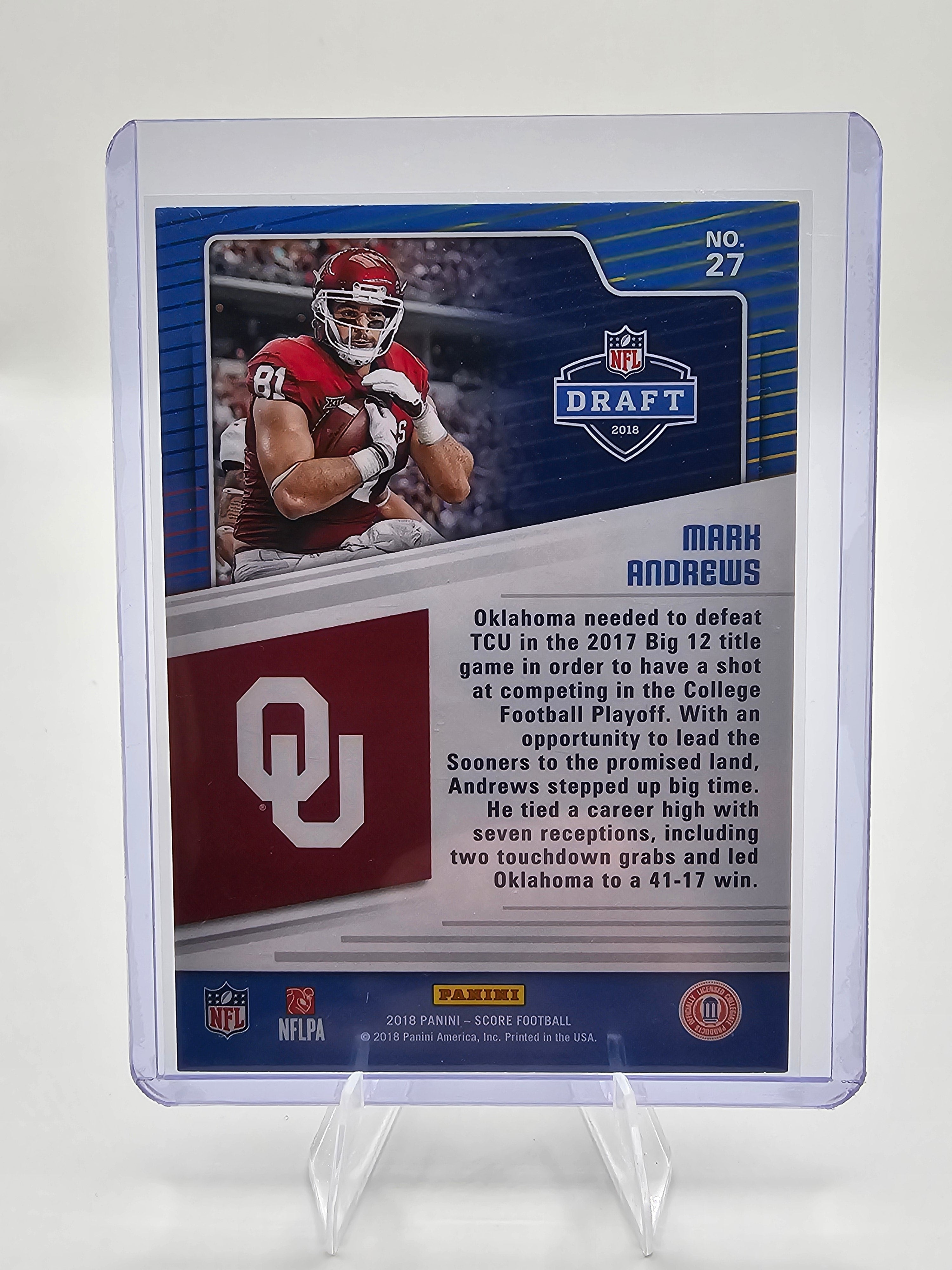 2018 Score #27 Mark Andrews NFL Draft