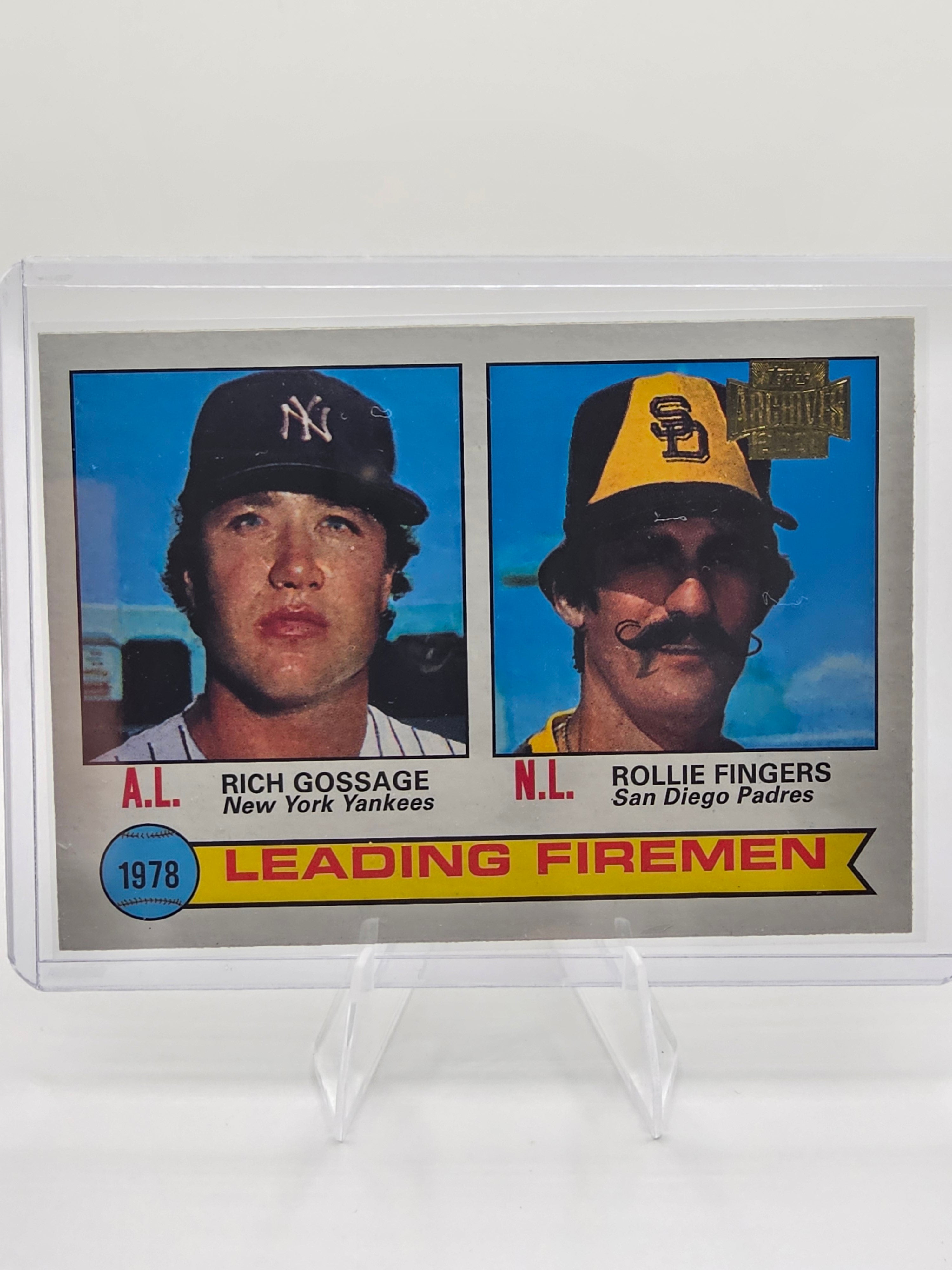 2001 Topps Archives #434 Leading Firemen (Rich Gossage / Rollie Fingers)