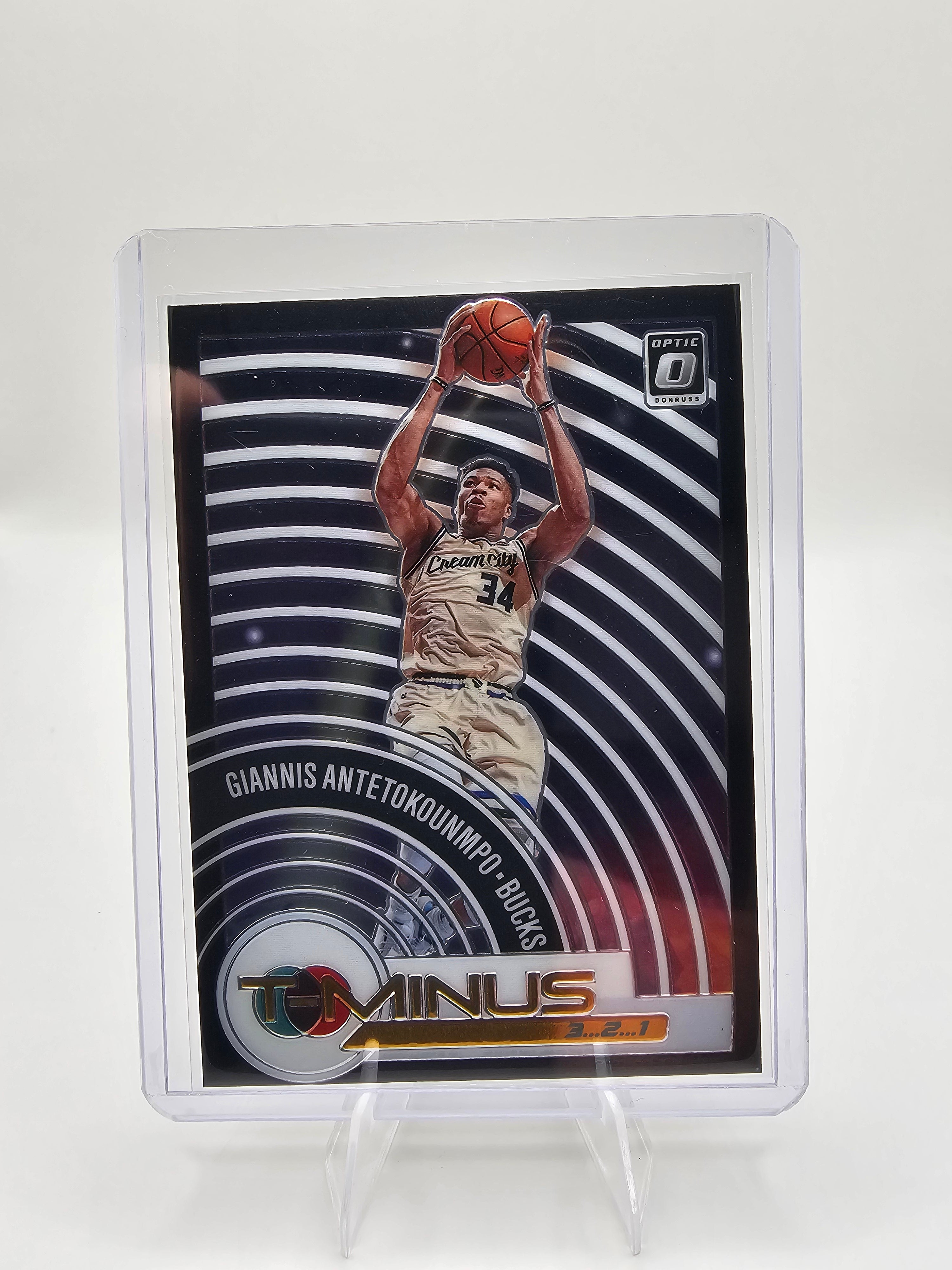 Giannis Antetokounmpo 2020-21 Donruss Optic T-Minus 3…2…1 Card