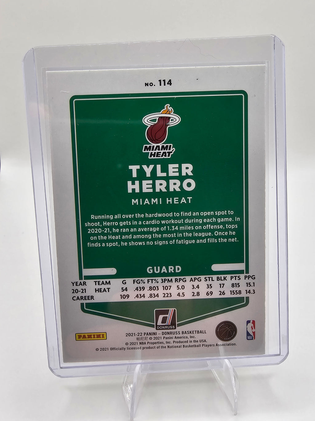 2021-22 Donruss #114 Tyler Herro Holo Laser