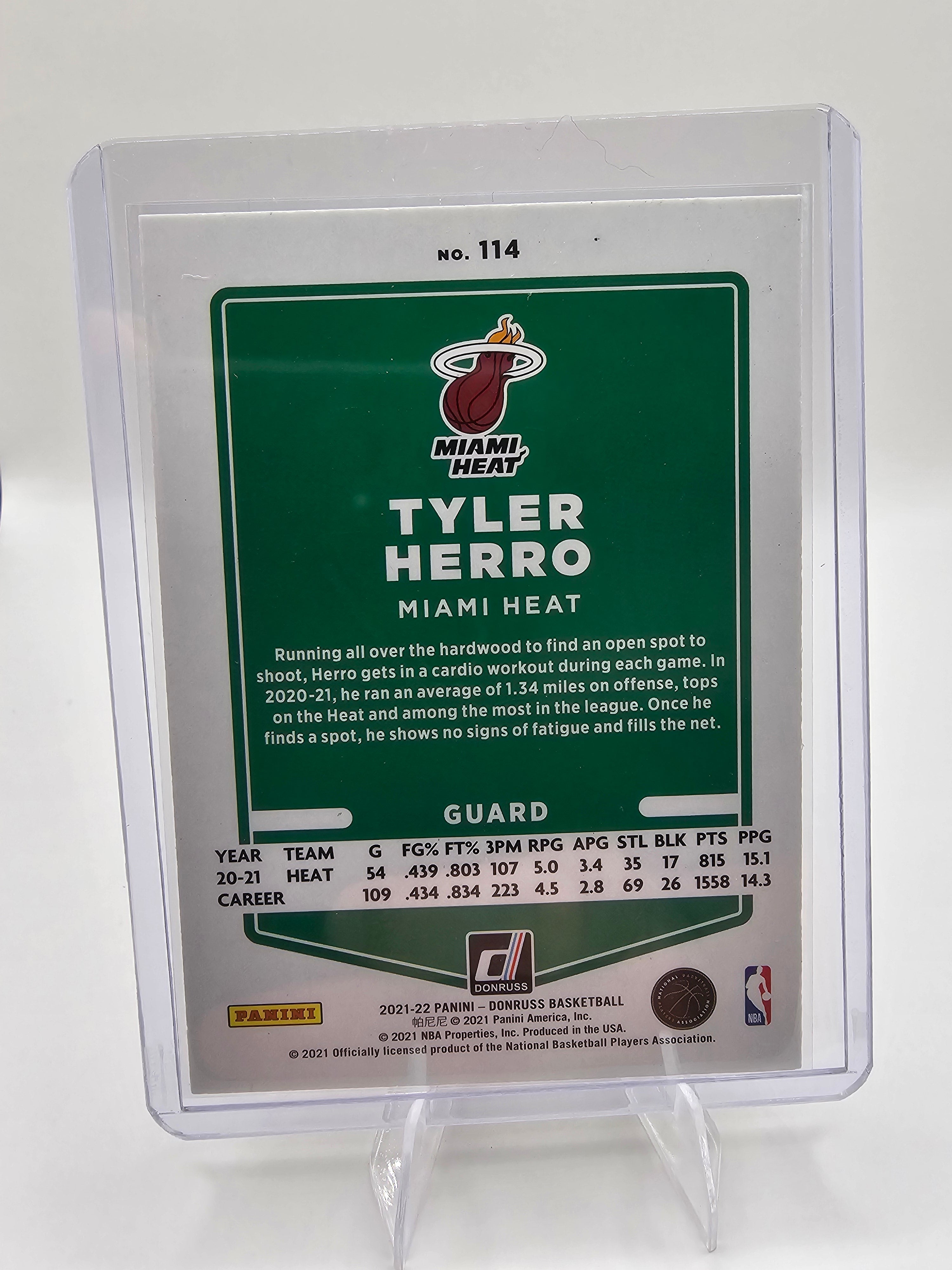 2021-22 Donruss #114 Tyler Herro Holo Laser