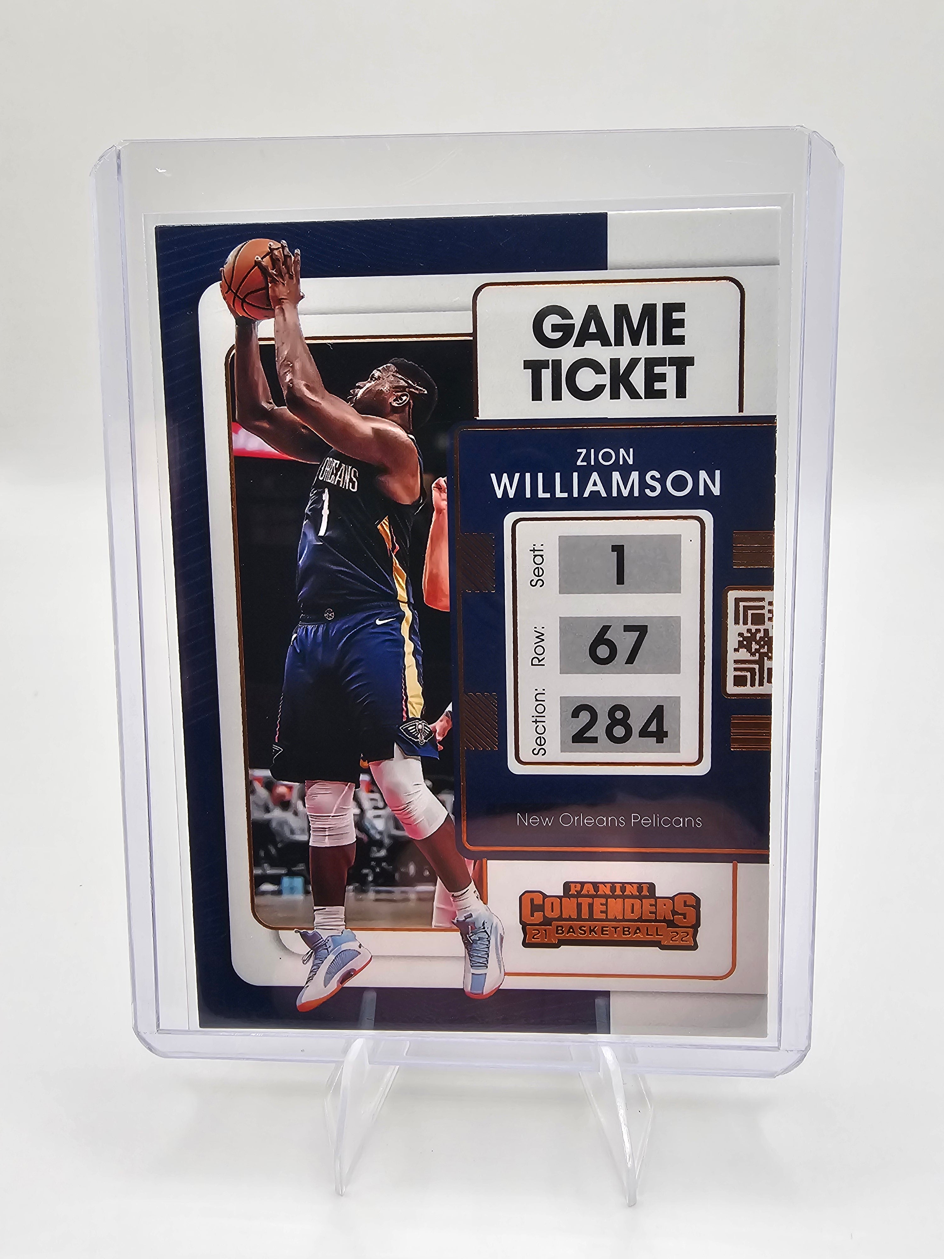Zion Williamson 2021-22 Panini Contenders “Game Ticket” Card