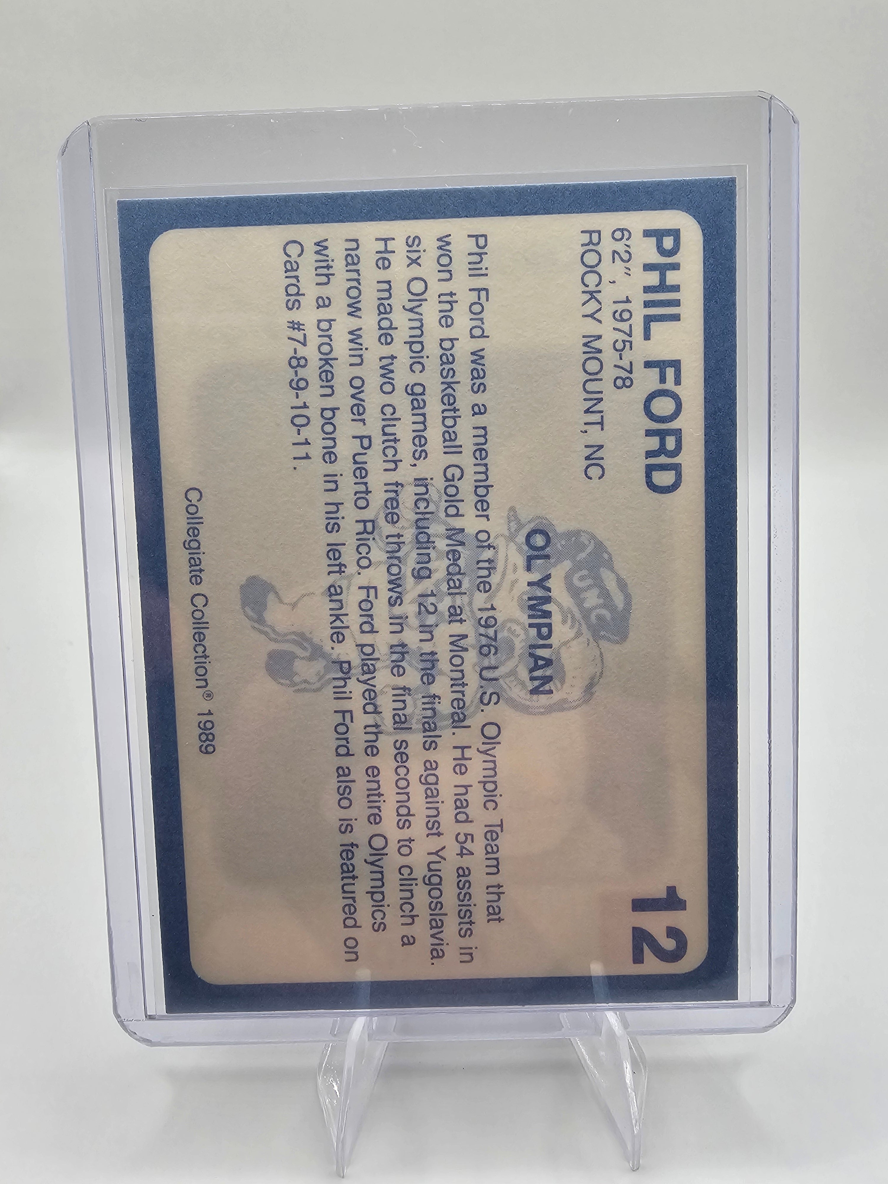 1989 Collegiate Collection North Carolina's Finest #12 Phil Ford
