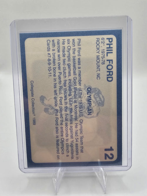 1989 Collegiate Collection North Carolina's Finest #12 Phil Ford