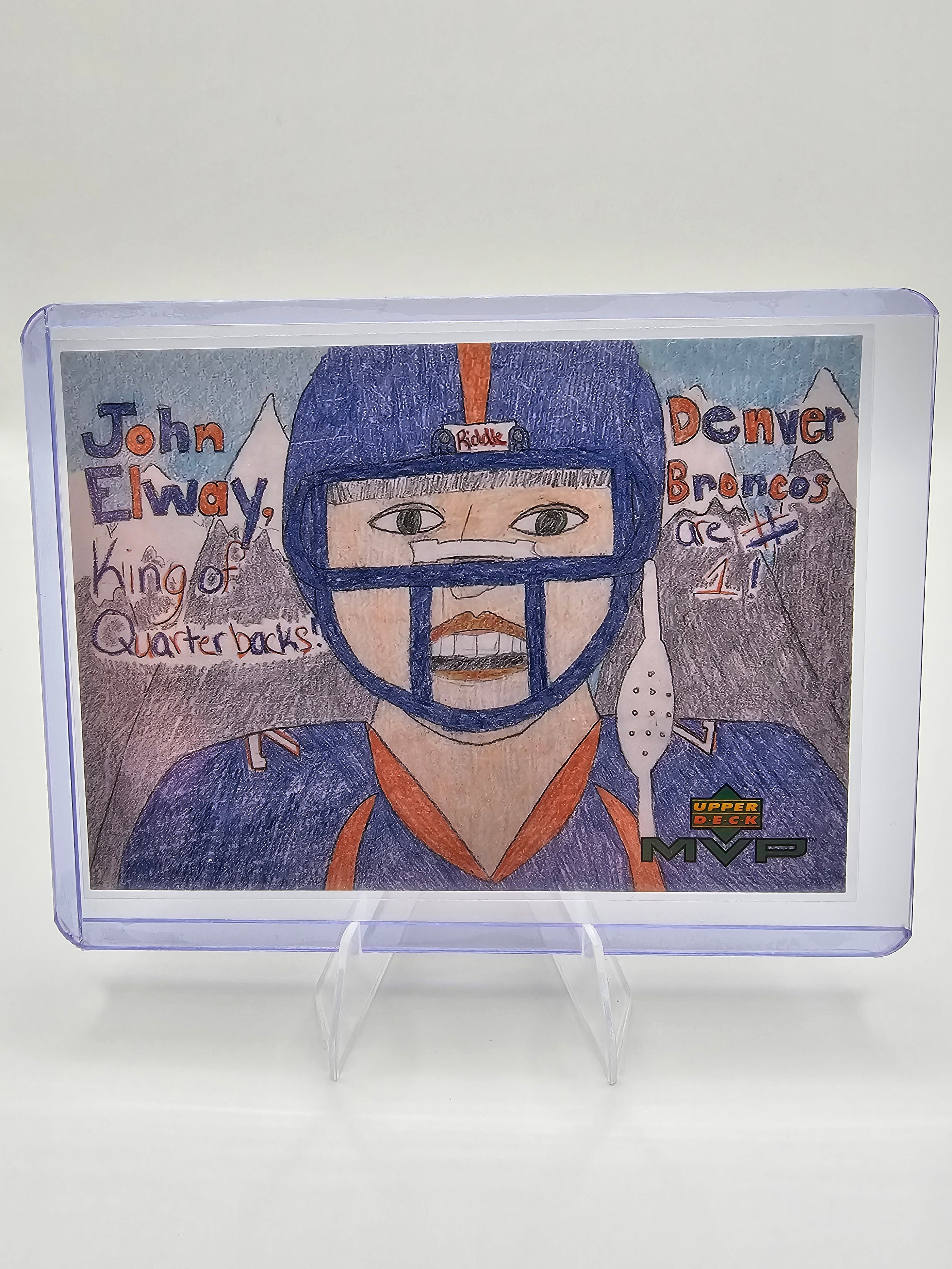 1999 Upper Deck MVP #W19 John Elway Draw Your Own Card