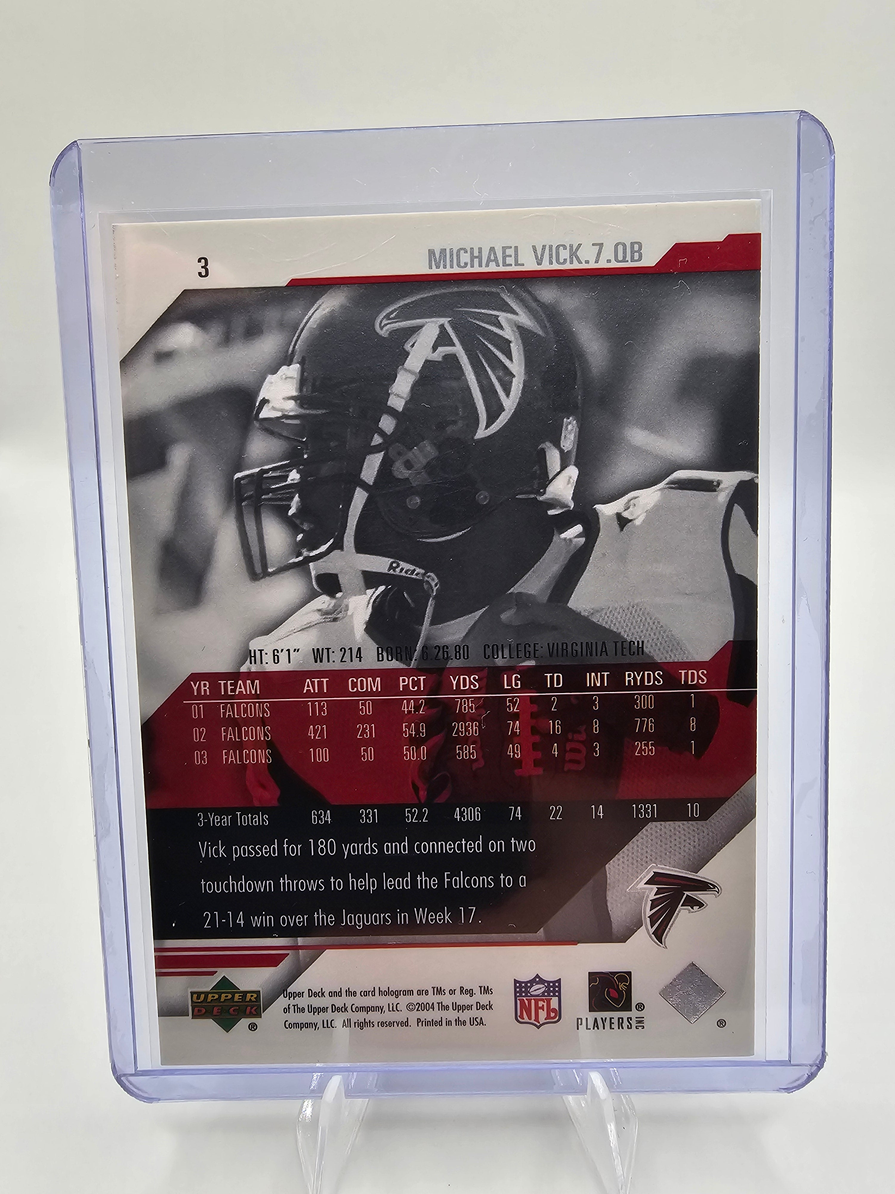 2004 UD Diamond Pro Sigs #3 Michael Vick