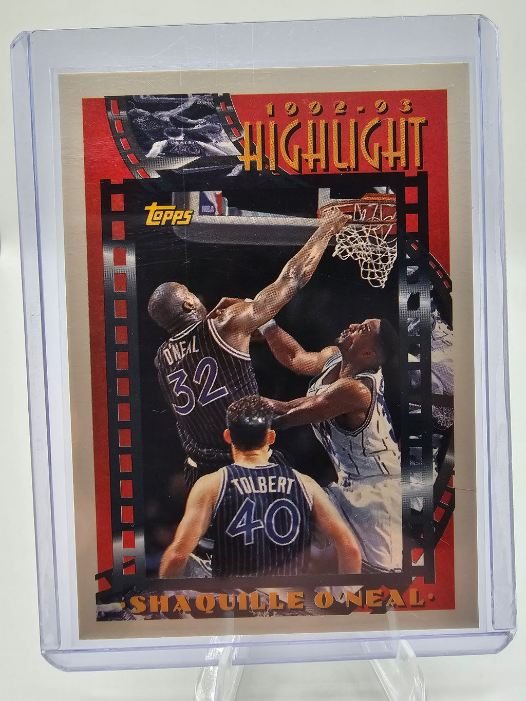 Shaquille O'Neal 1993 Highlight Topps Insert Card