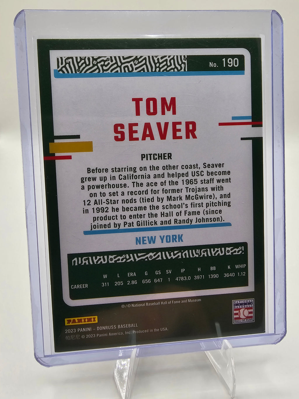 2023 Donruss #190 Tom Seaver Holo #1731/2023