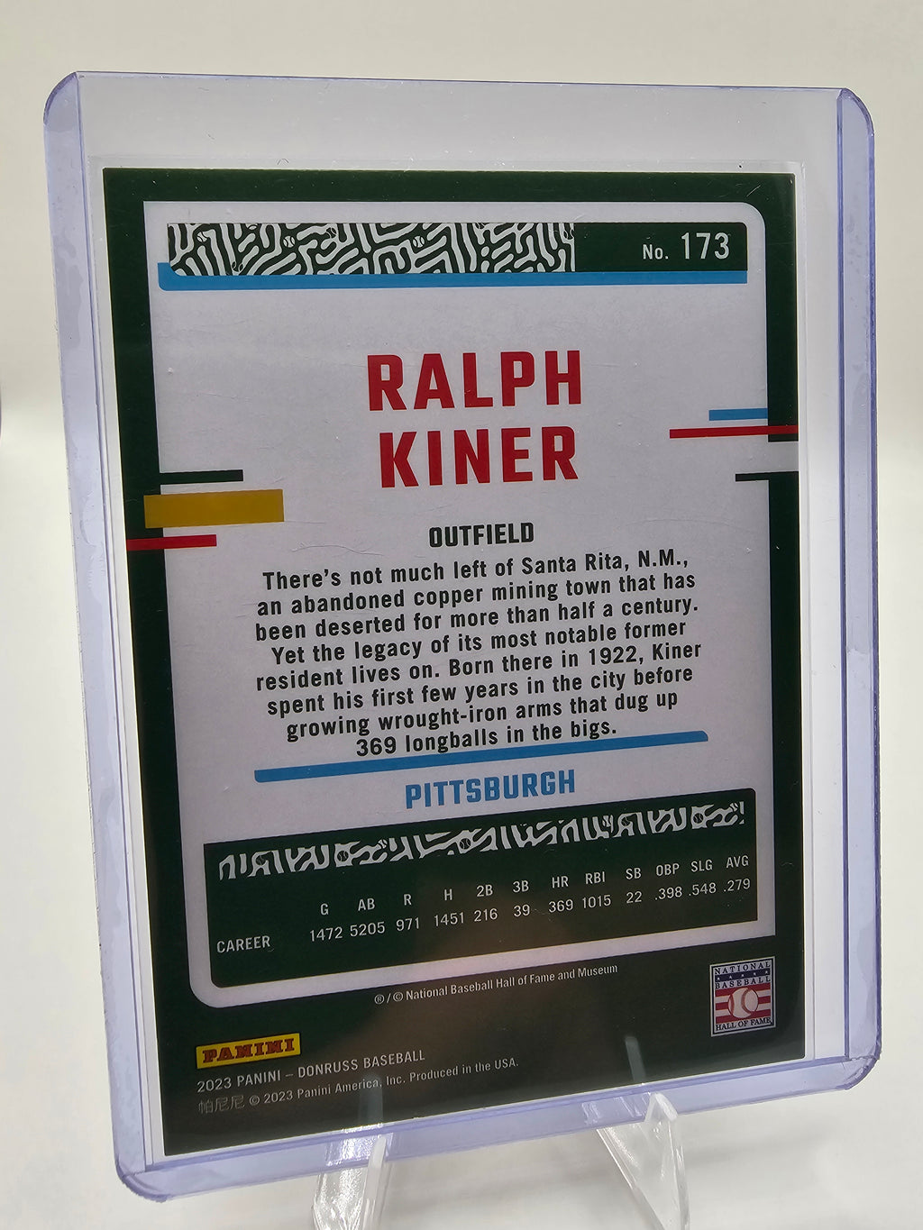 2023 Donruss #173 Ralph Kiner #1441/2023
