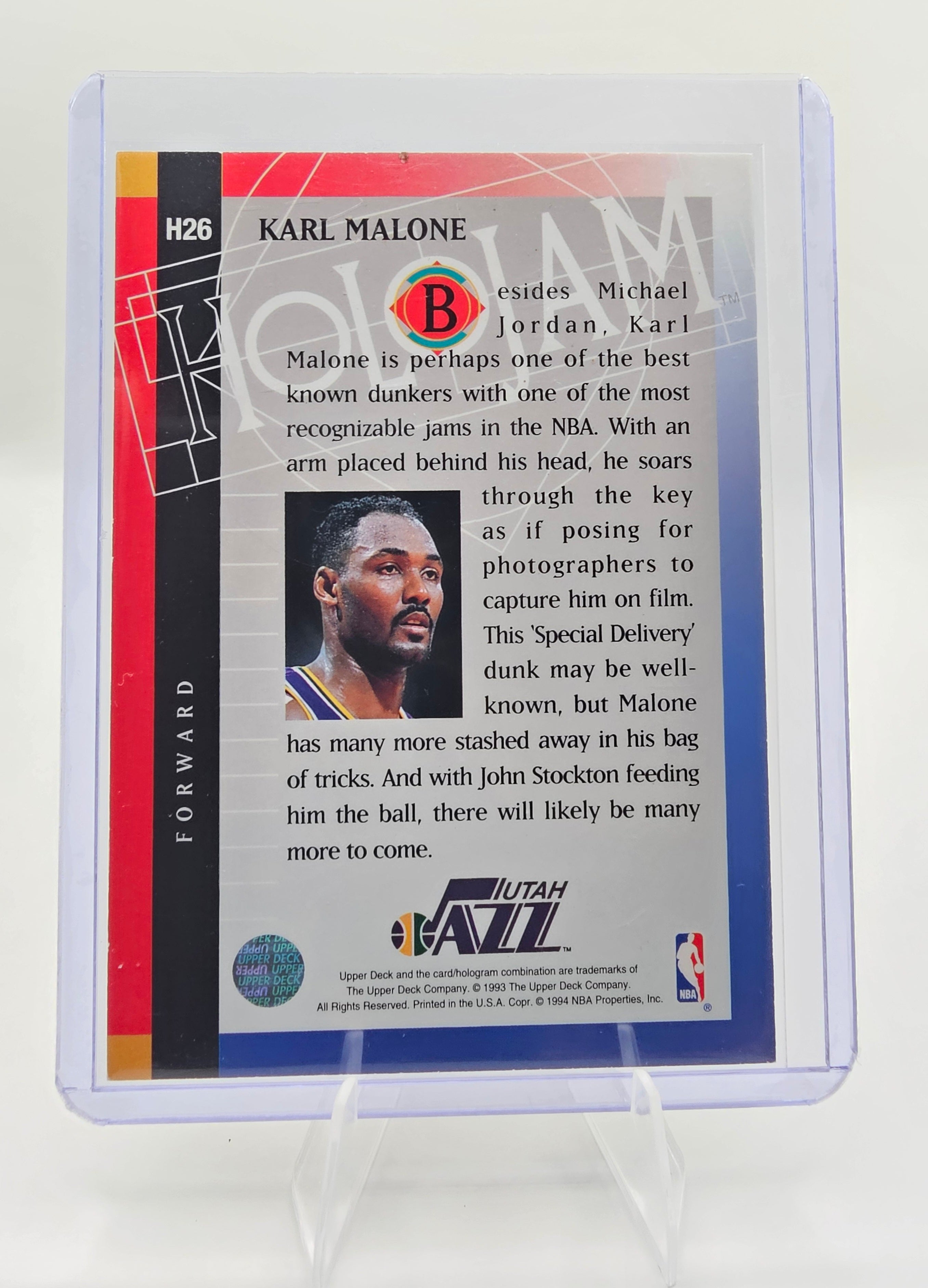 1994 Upper Deck Holojams #H26 Karl Malone