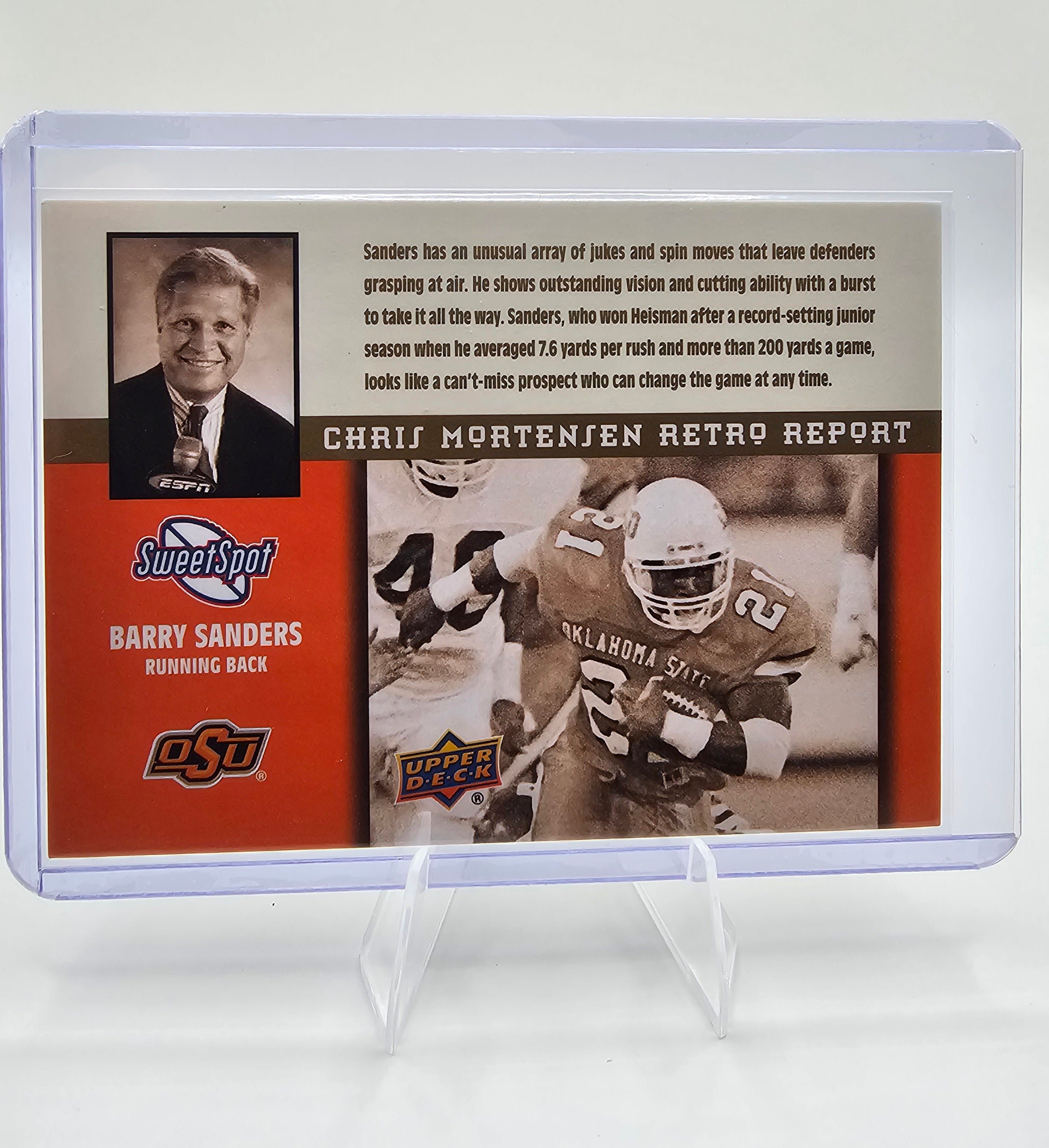 Barry Sanders Upper Deck Sweet Spot Retro Report