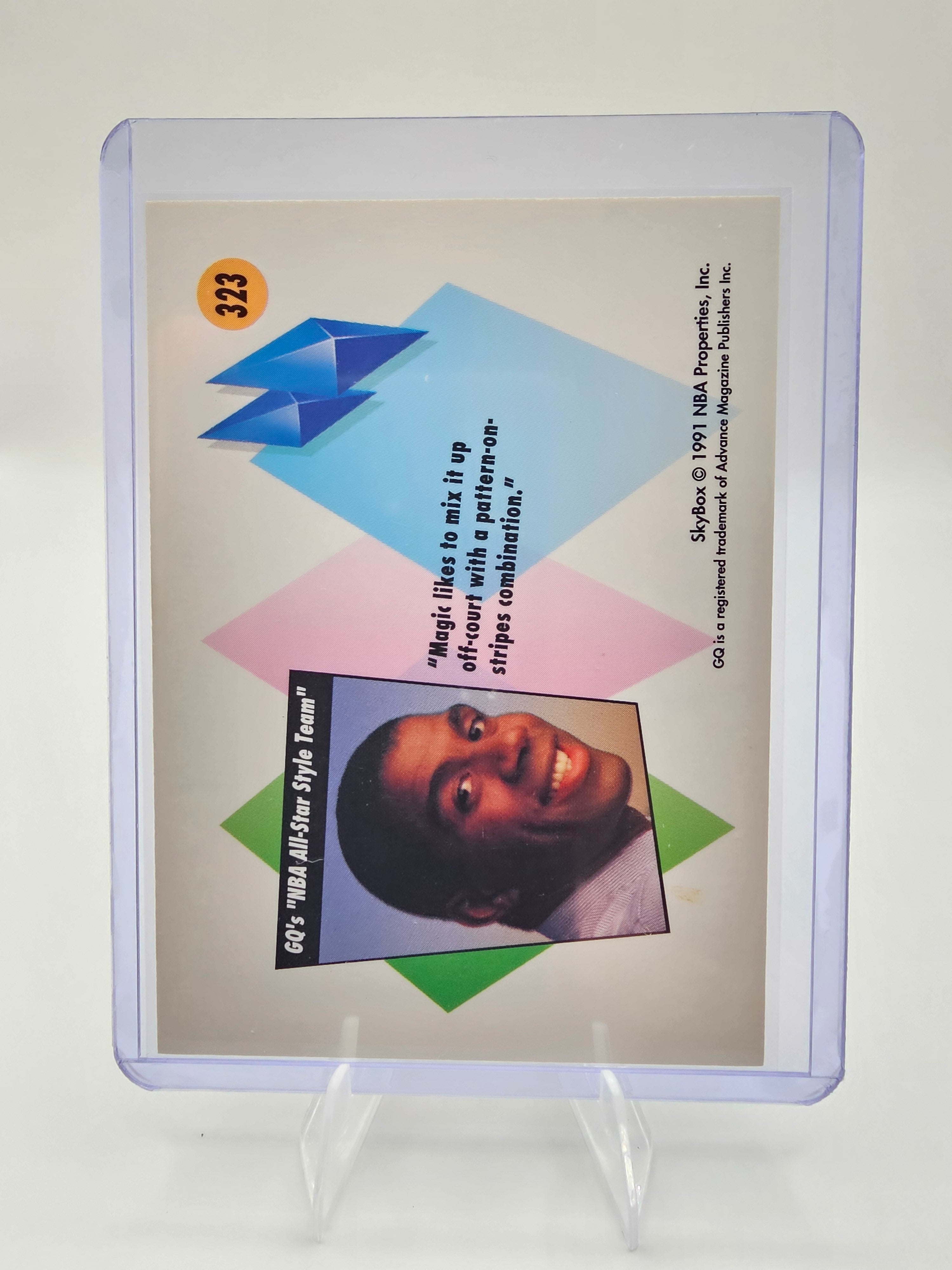 SkyBox GQ Earvin “Magic” Johnson NBA All-Star Style Team Card