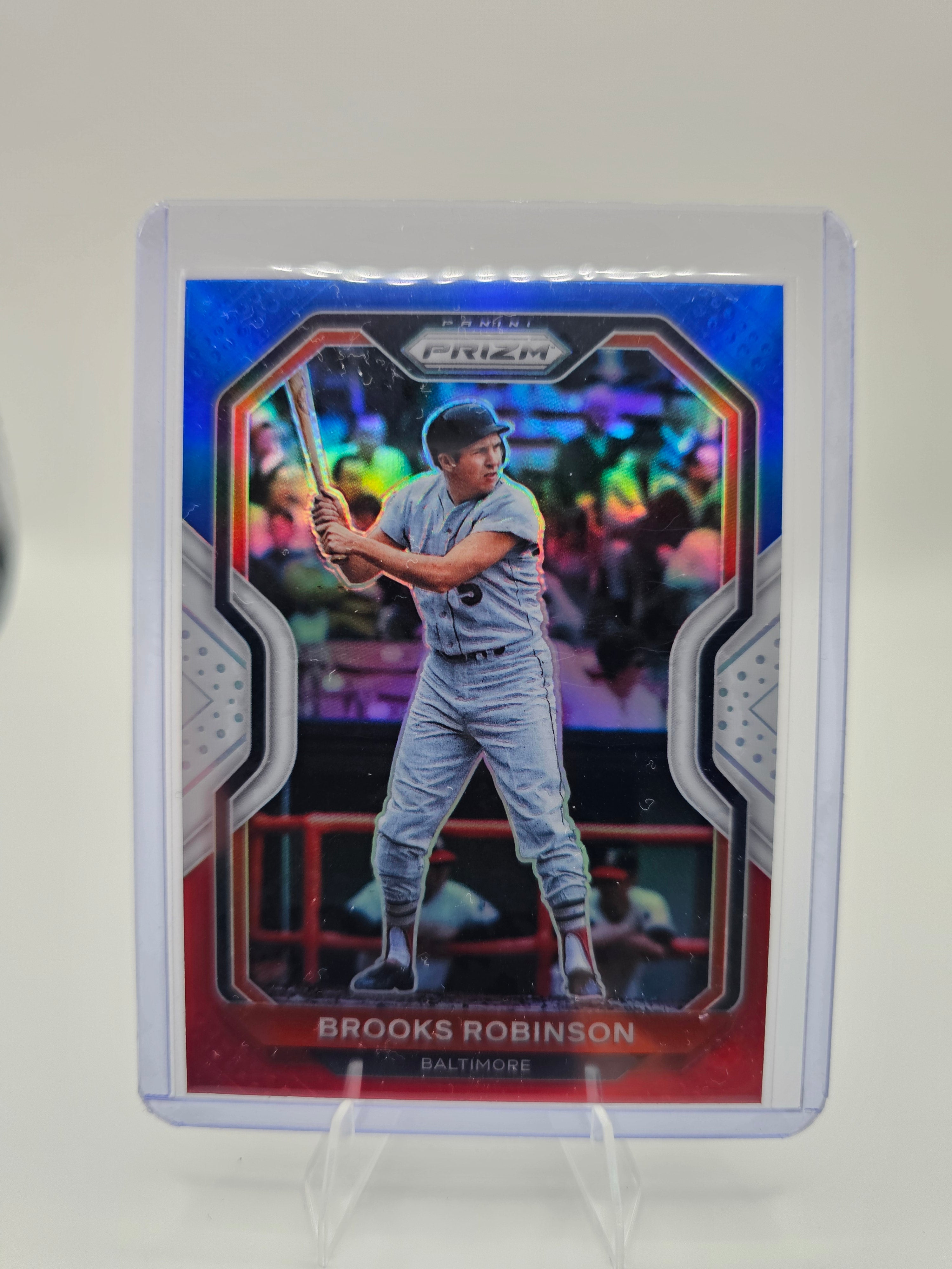 2021 Panini Prizm Red White & Blue Prizm #59 Brooks Robinson