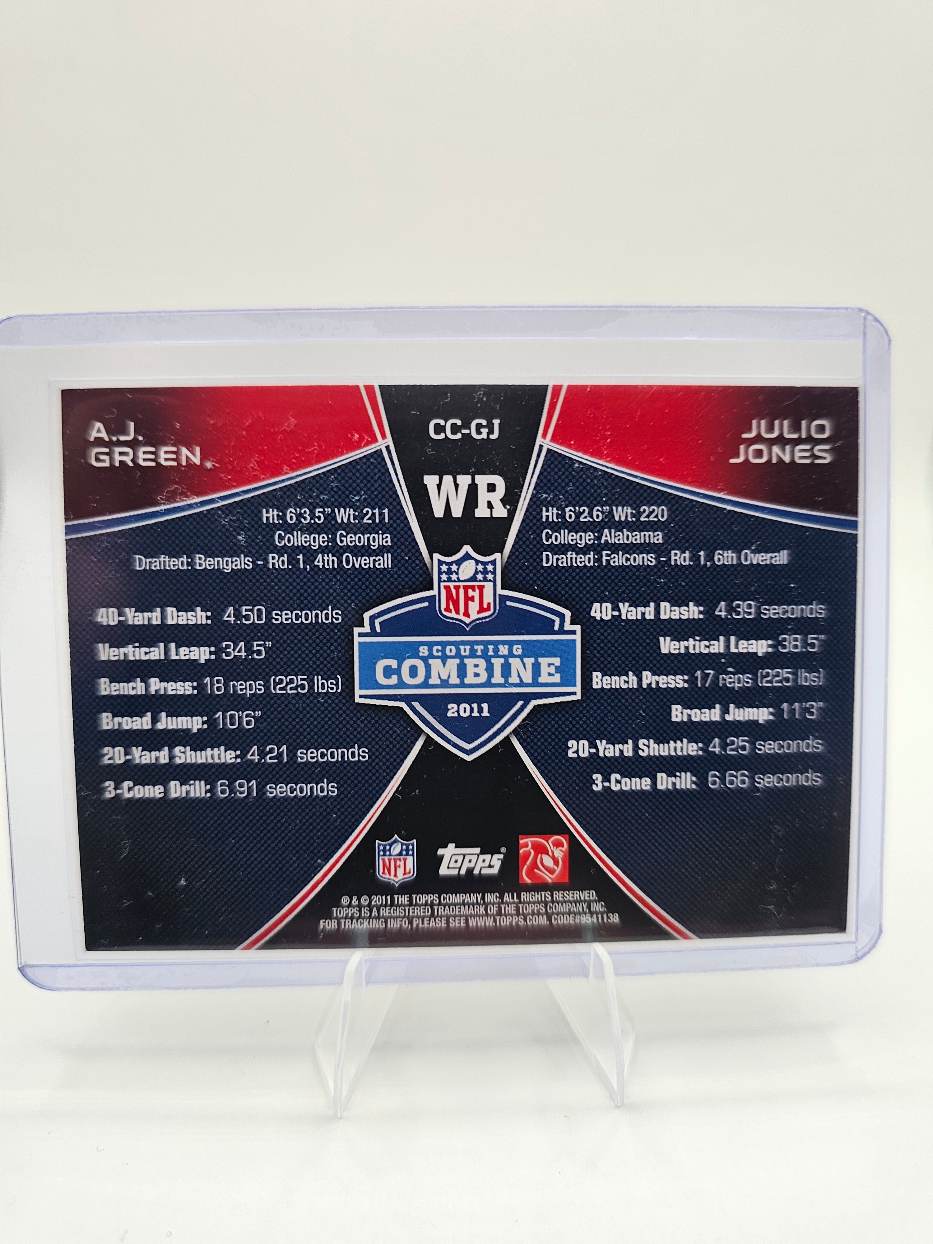 2011 Topps NFL Scouting Combine Competition – A.J. Green / Julio Jones