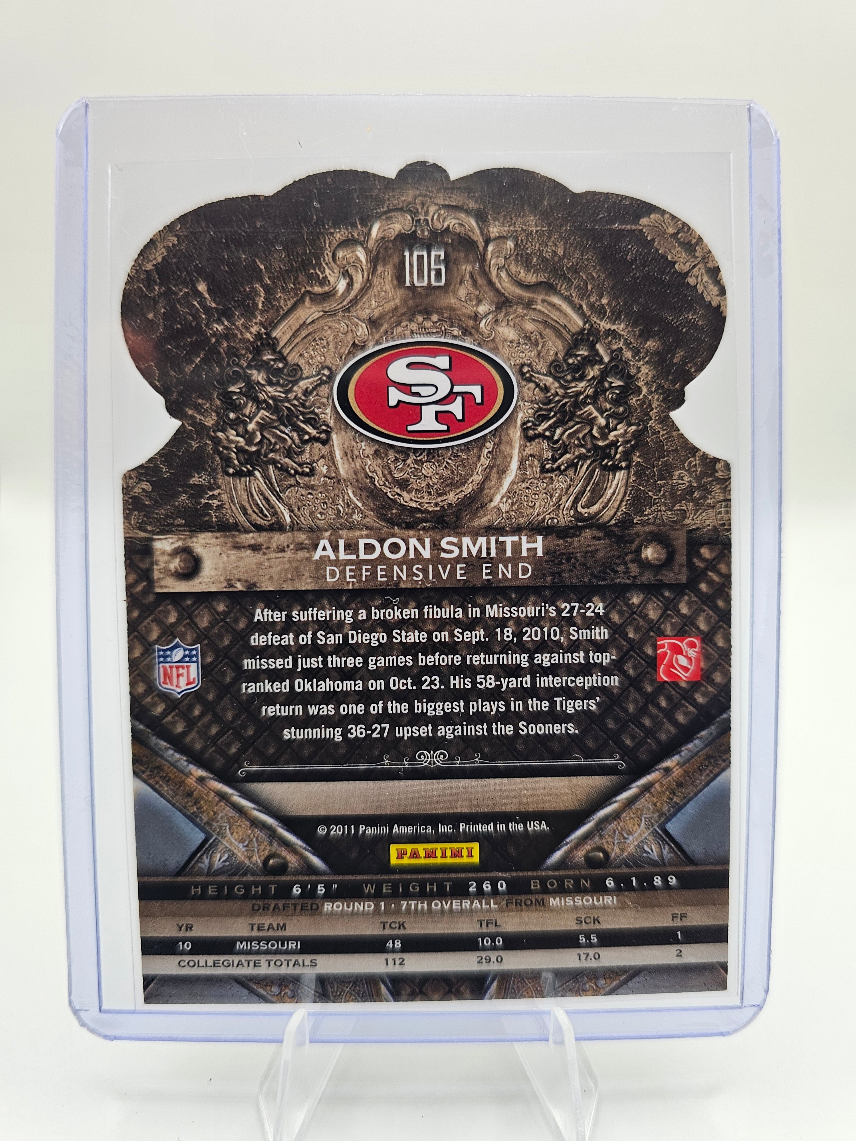2011 Aldon Smith Rookie Card | San Francisco 49ers | Crown Royale Rookie RC