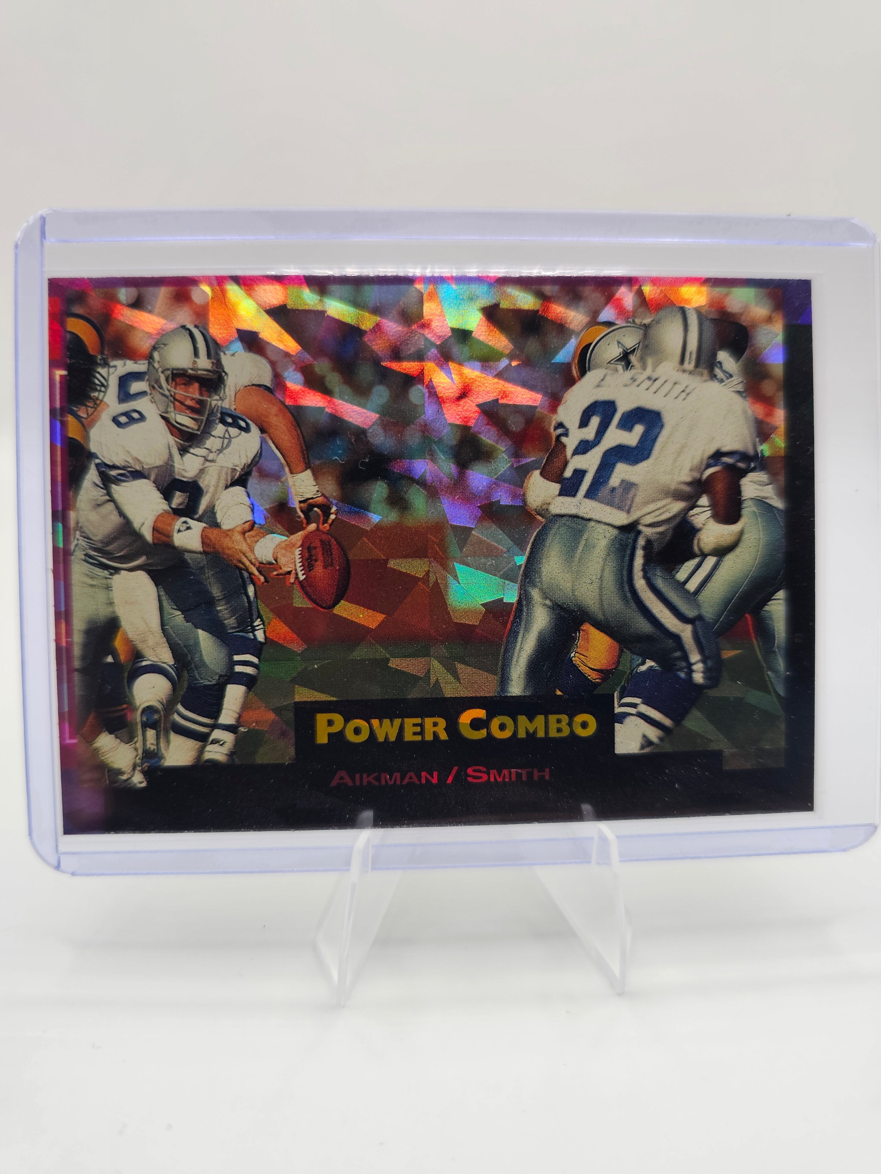 1993 Pro Set Power Update - Combos Prisms #PC8 Troy Aikman / Emmitt Smith