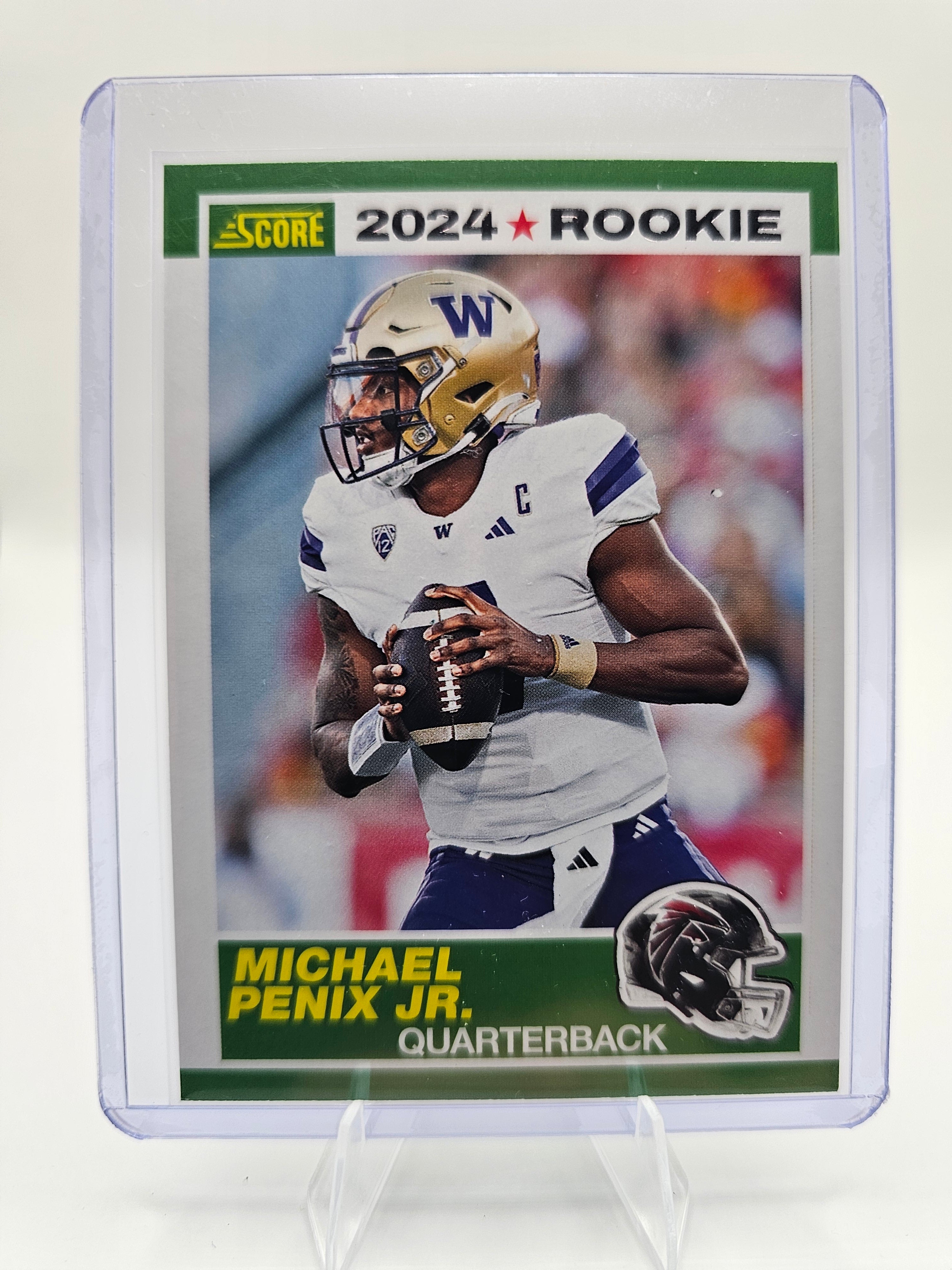 2024 Score Michael Penix Jr. Rookie Card – Atlanta Falcons