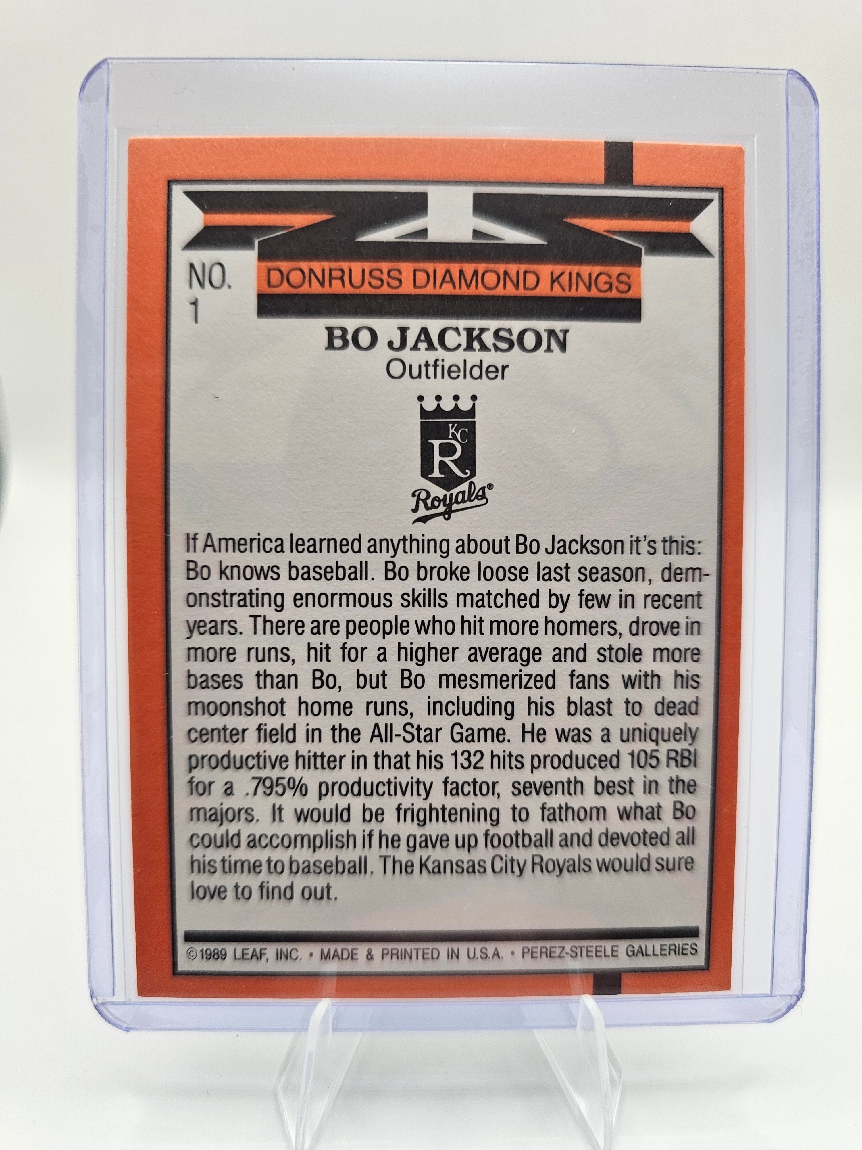 1989 Donruss #1 Bo Jackson