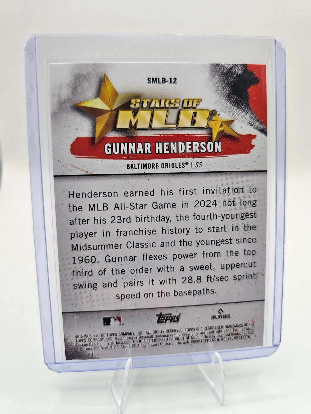 2025 Topps #SMLB-12 Gunnar Henderson Stars of MLB