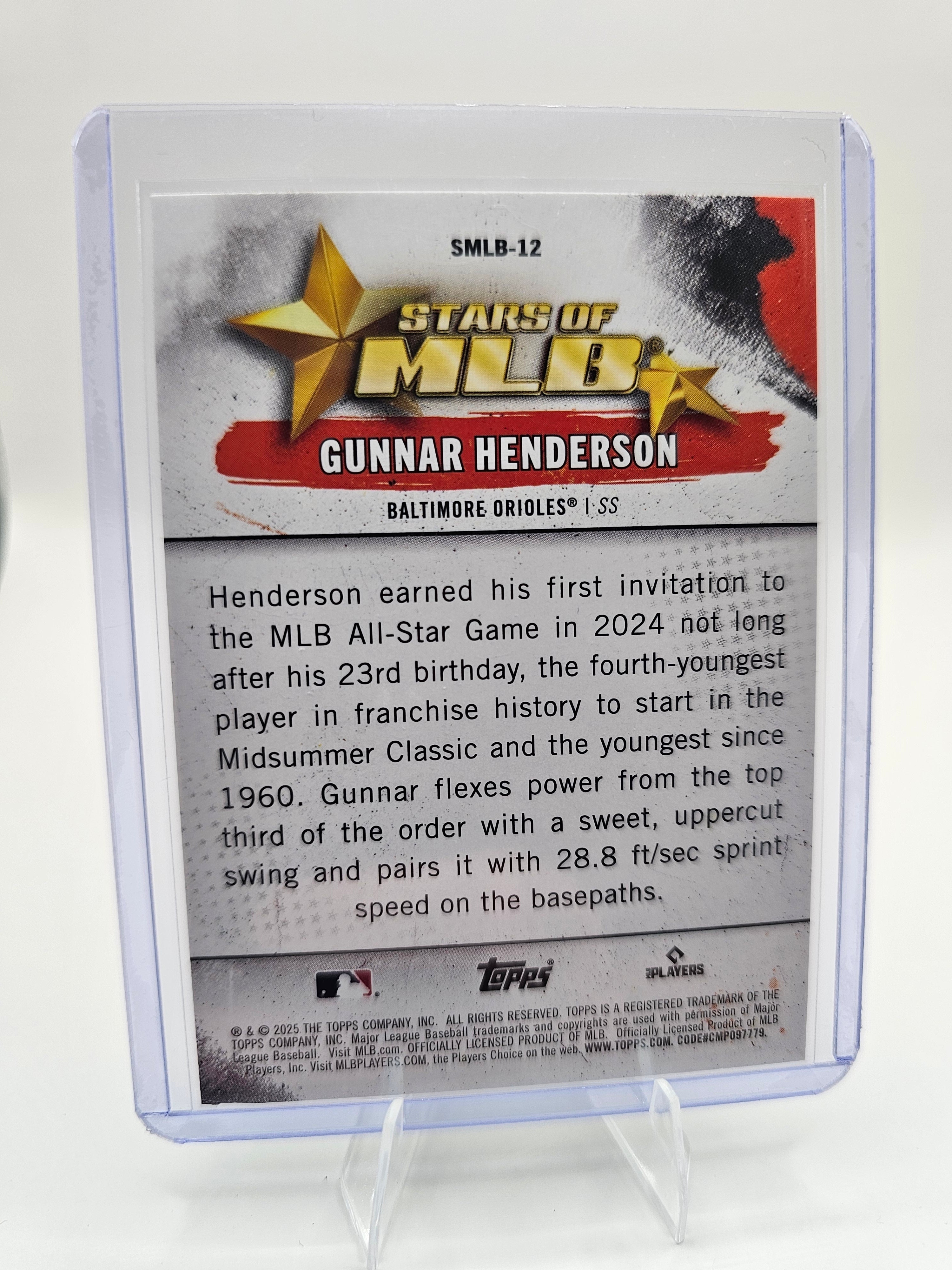 2025 Topps #SMLB-12 Gunnar Henderson Stars of MLB