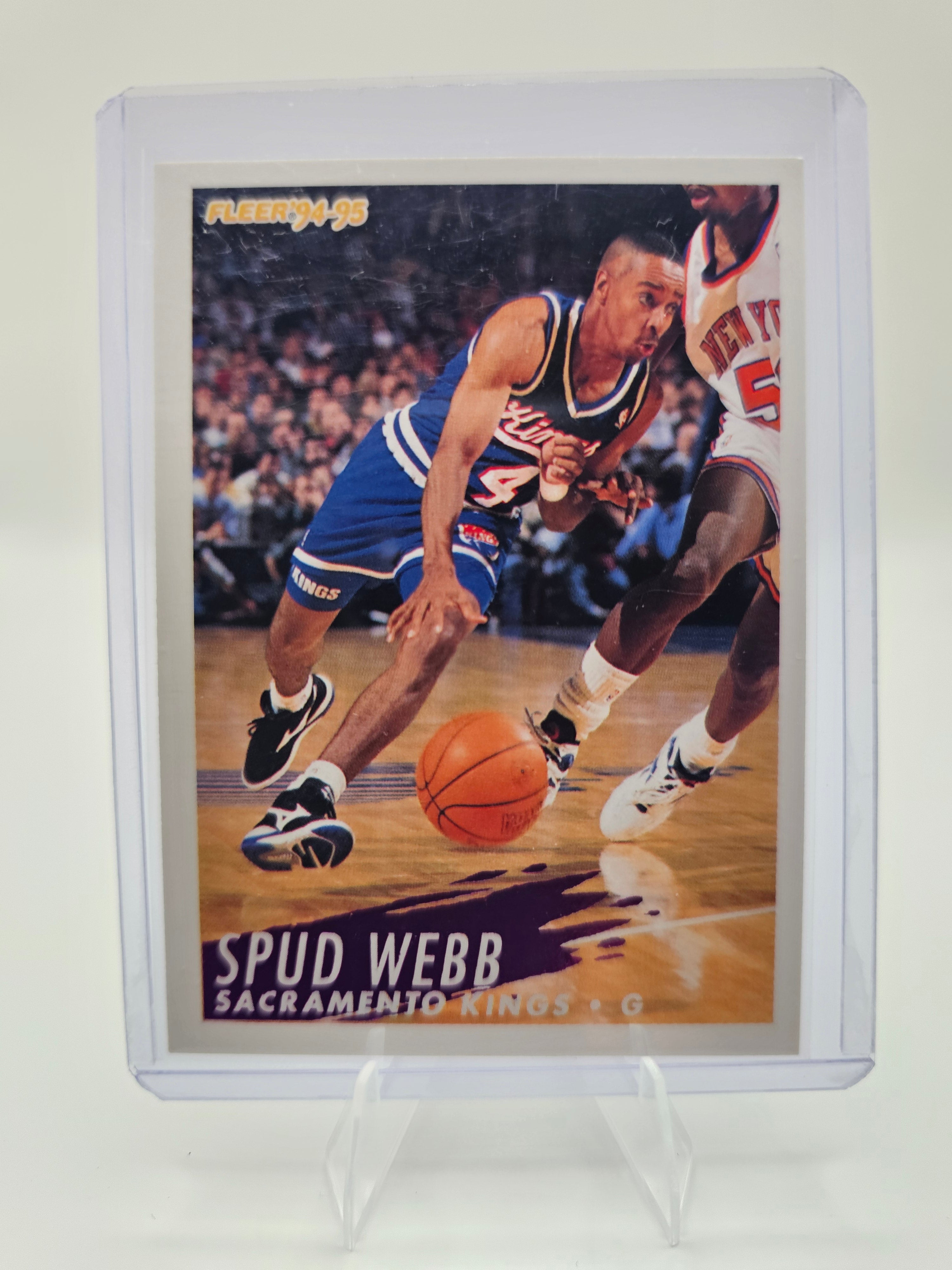 1994-95 Fleer Spud Webb #198 Sacramento Kings Basketball Card