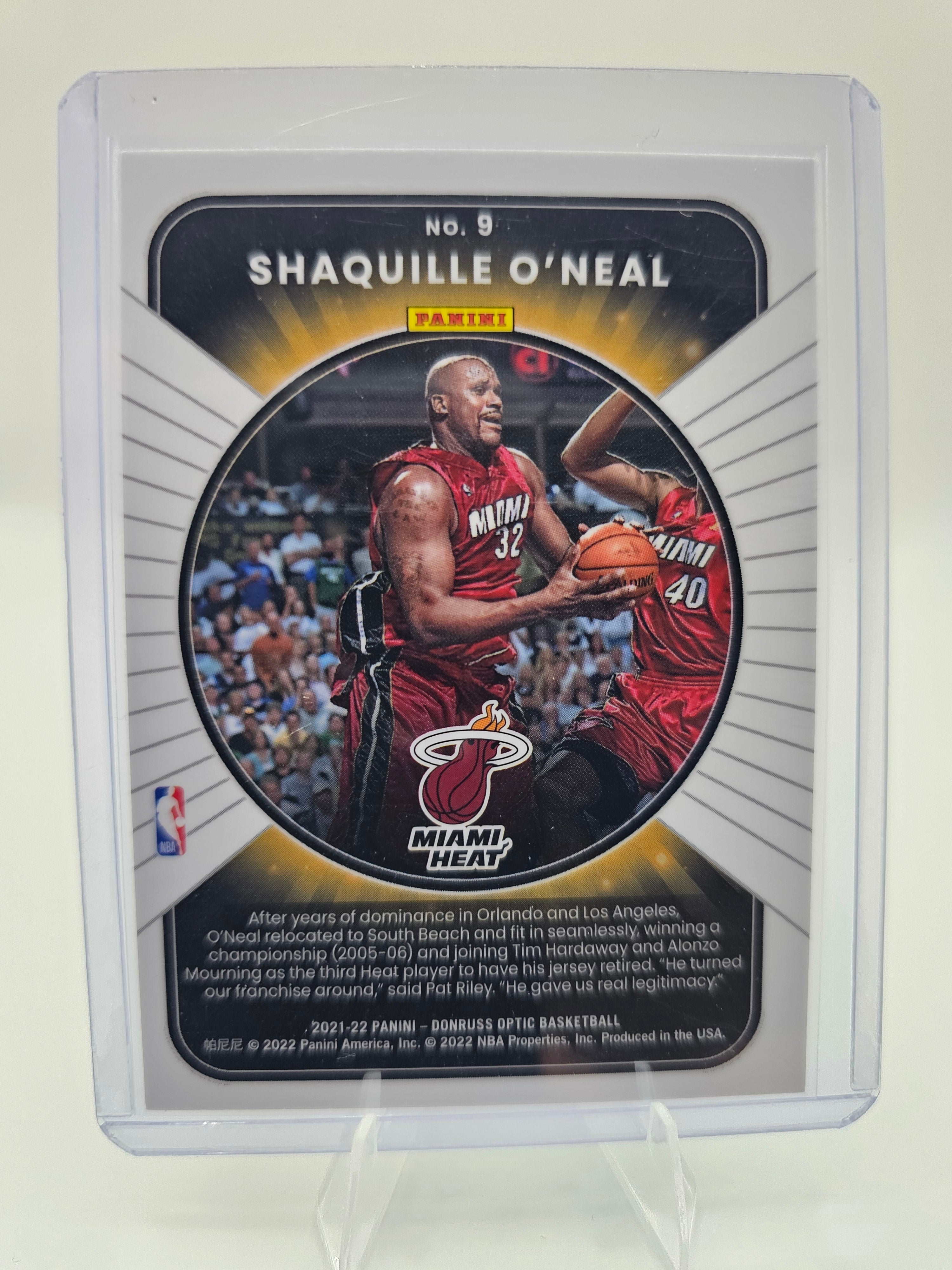 2020-21 Donruss Optic Winner Stays Shaquille O'Neal #9 | Miami Heat