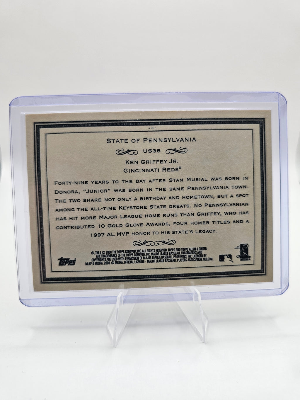 2008 Ken Griffey Jr. Allen & Ginter's Pennsylvania