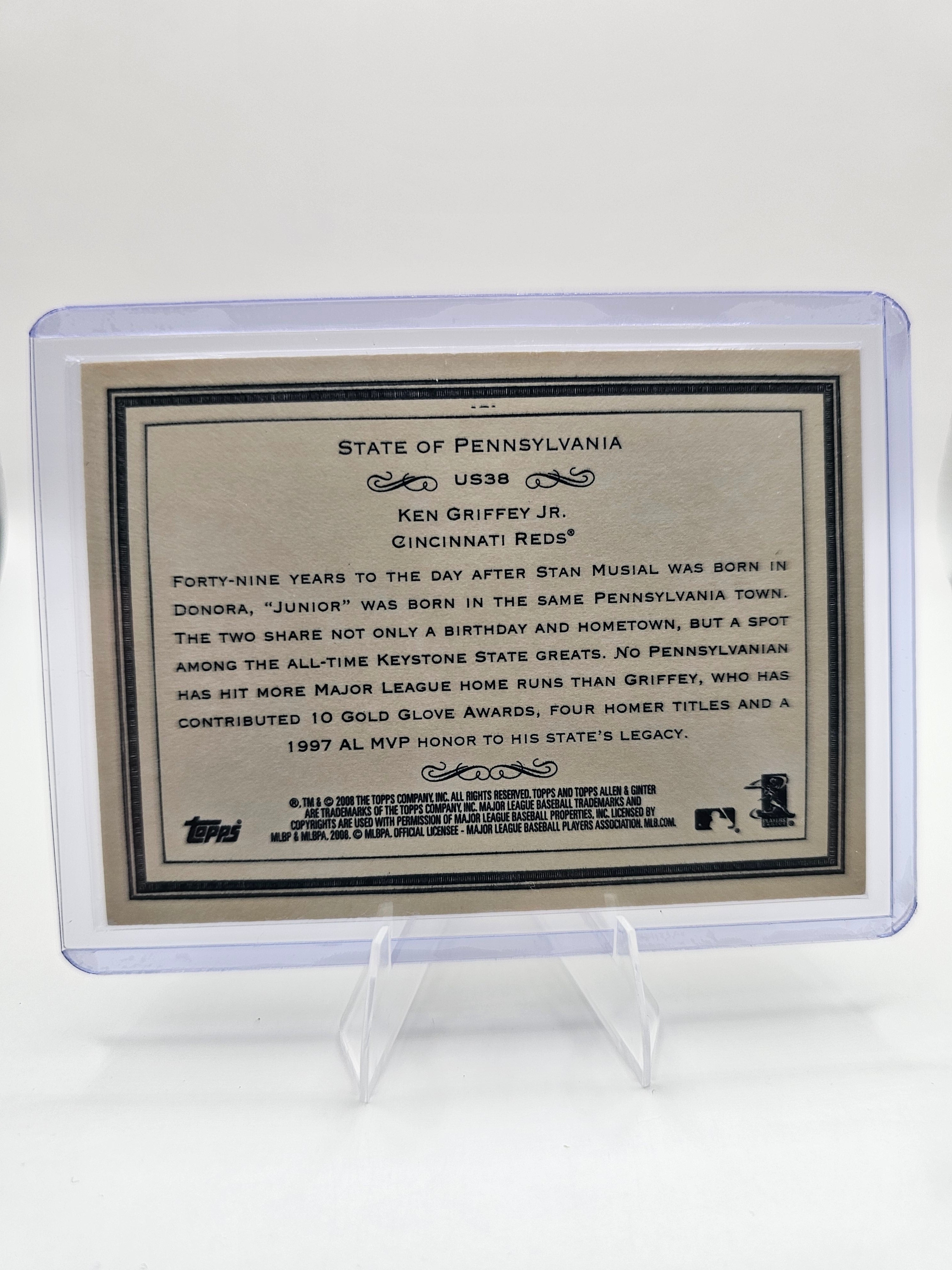 2008 Ken Griffey Jr. Allen & Ginter's Pennsylvania