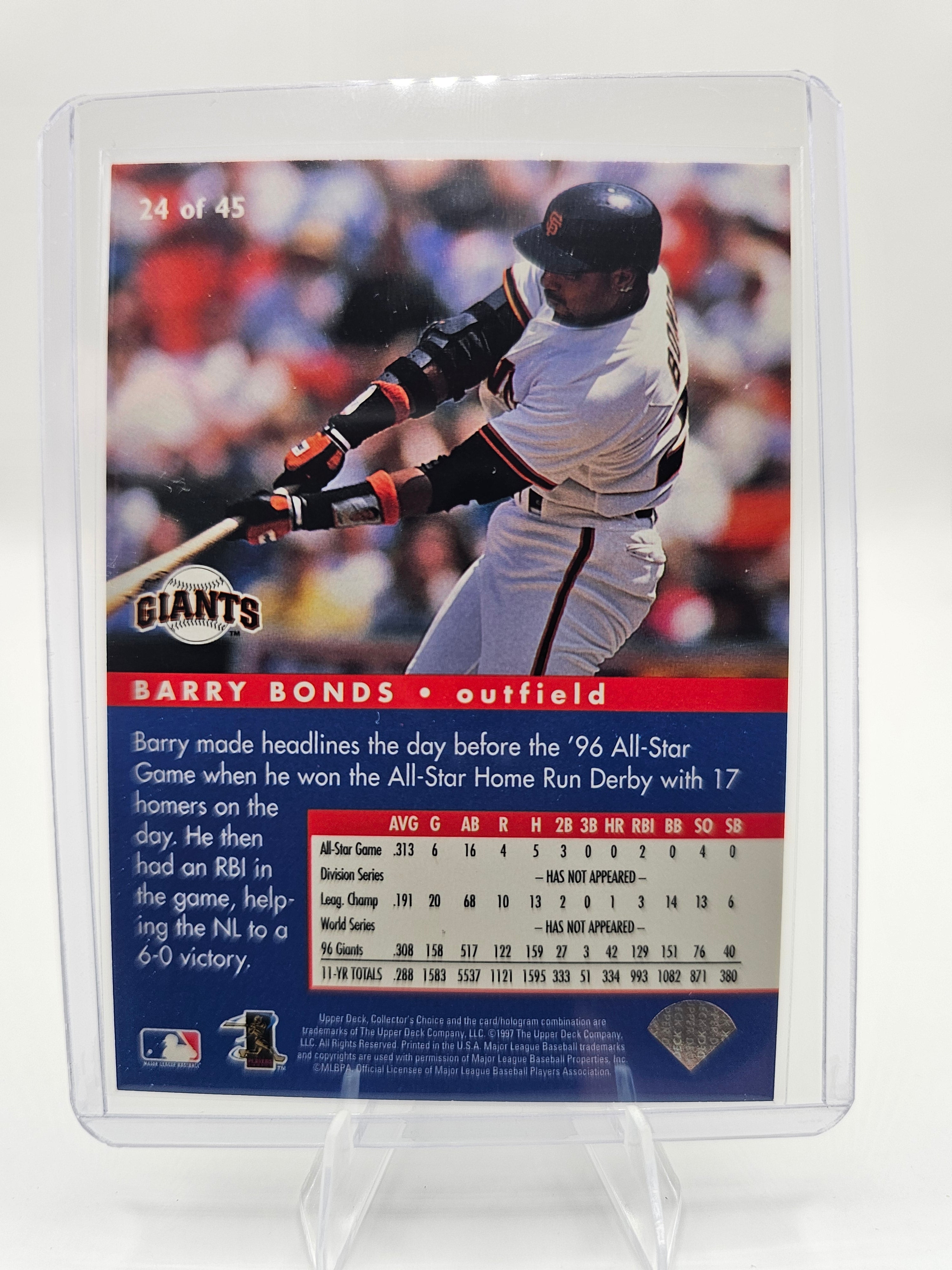 1997 Collector's Choice #24 Barry Bonds All-Star Connection