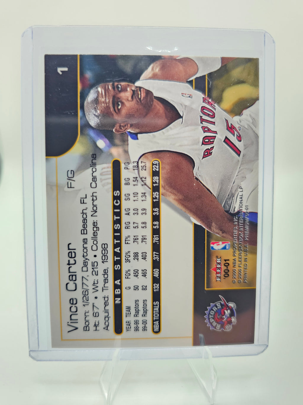2000-01 Fleer Premium #1 Vince Carter
