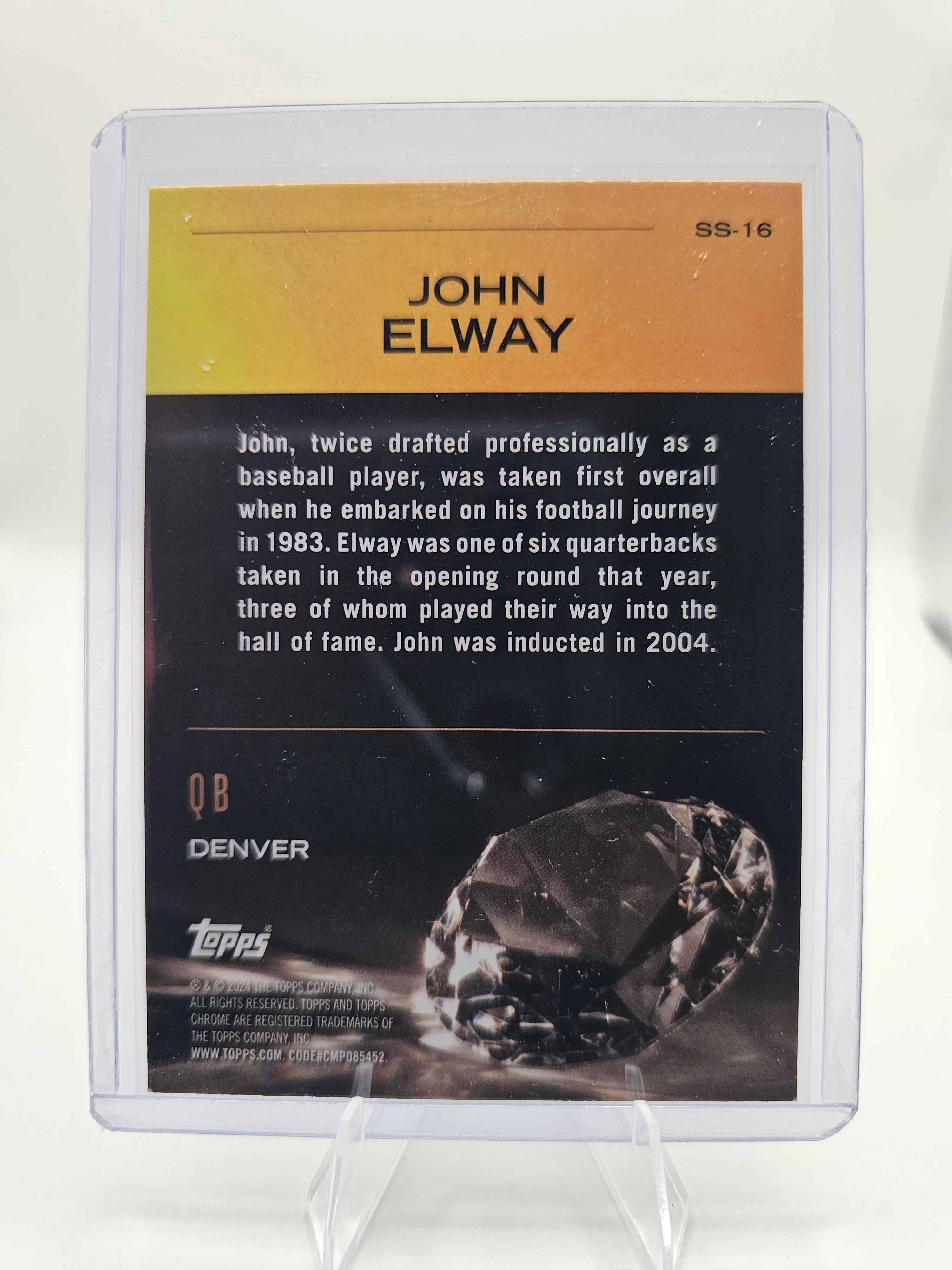 2024 Topps Chrome #SS-16 John Elway Sunday Swag Refractor