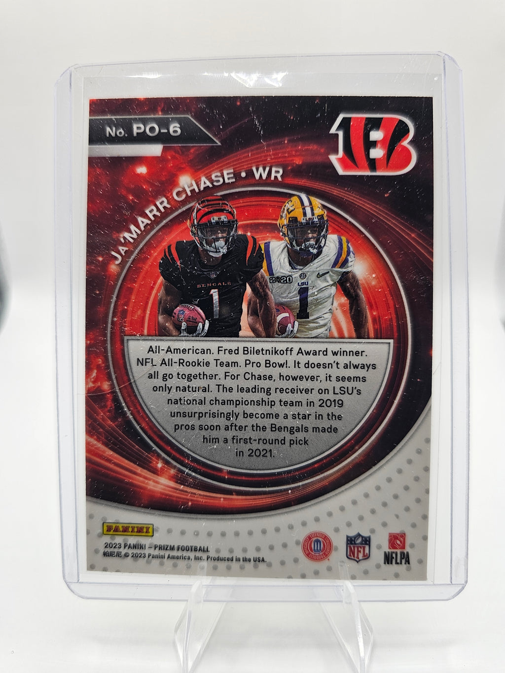 2023 Panini Prizm #PO-6 Ja'Marr Chase Portals Prizms