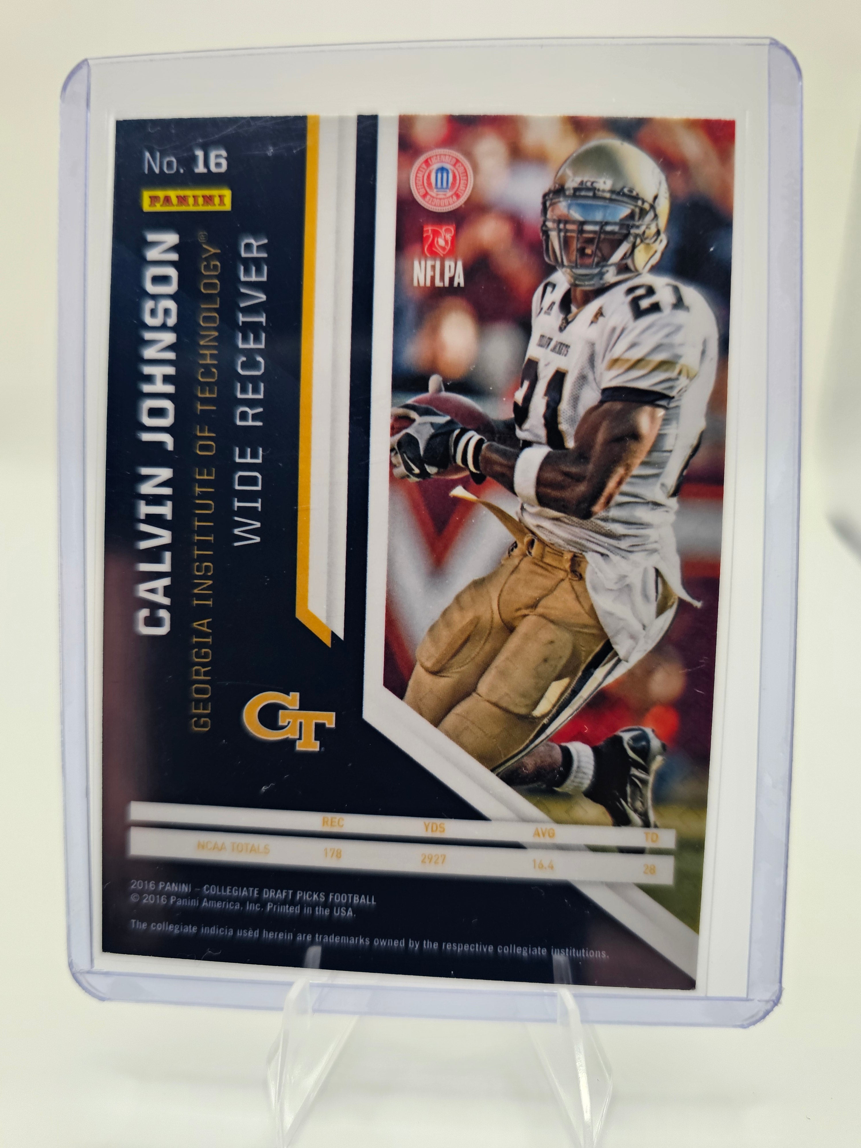 2016 Panini Prizm Collegiate Draft Picks #16 Calvin Johnson
